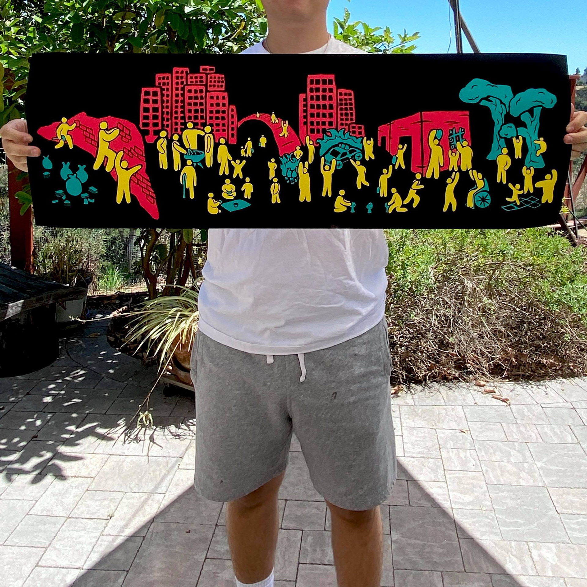 Me holding finished print