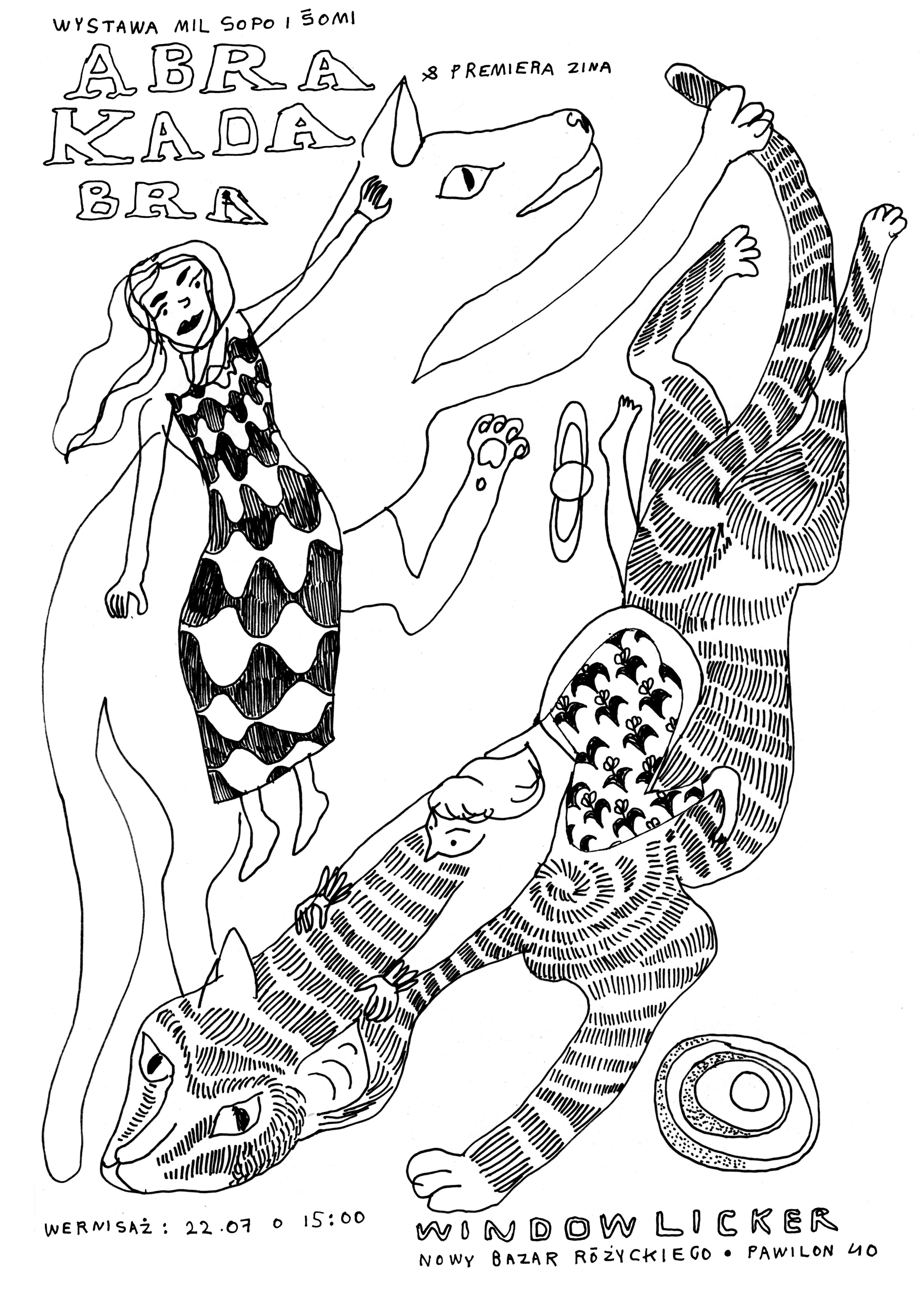 plakat przedstawiający Mil i Śomi autorstwa Agnieszki Piksy <3 