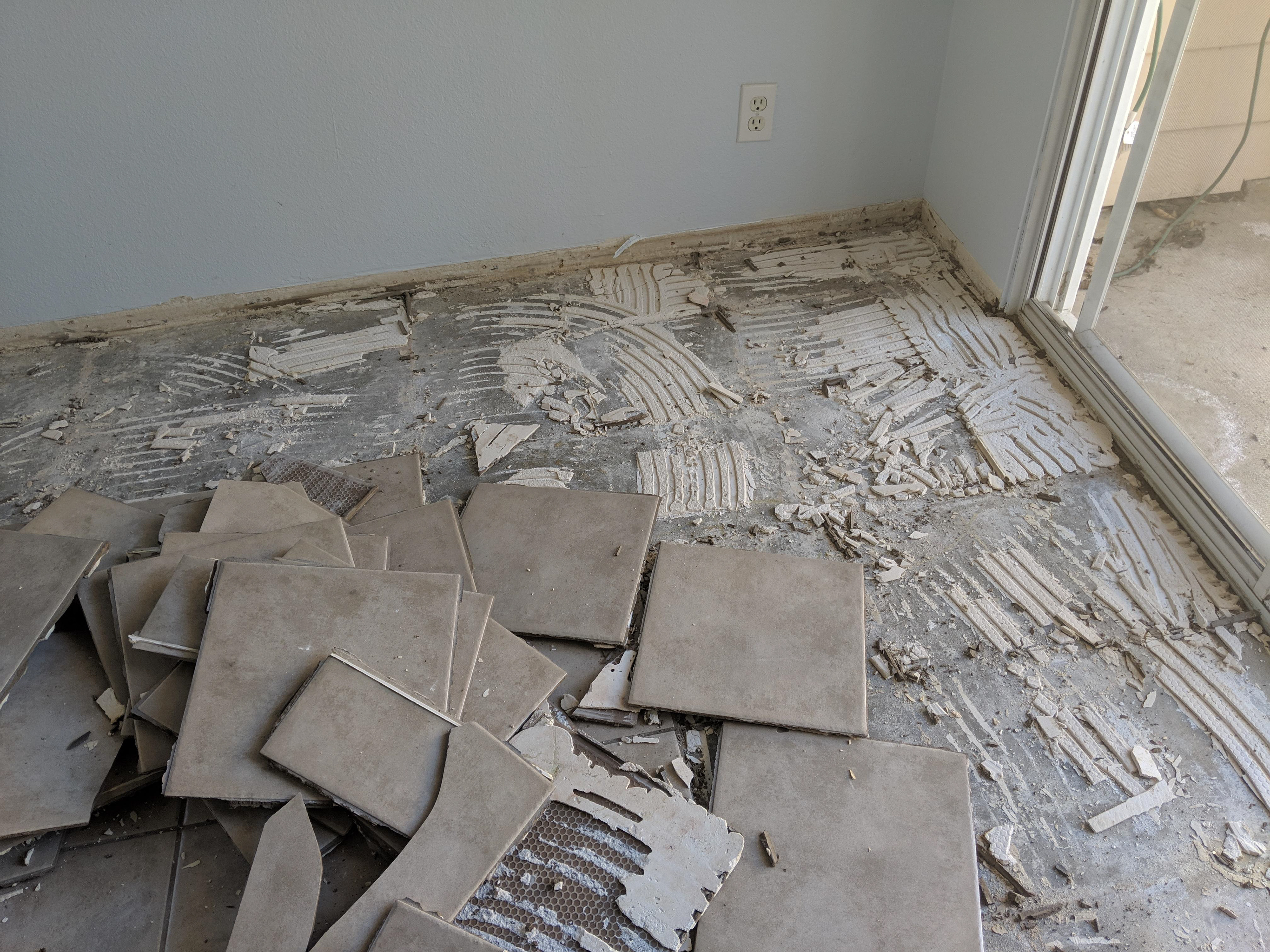 Trash: I finally took on the biggest of home renovations: my kitchen!!! Out with the old!!!