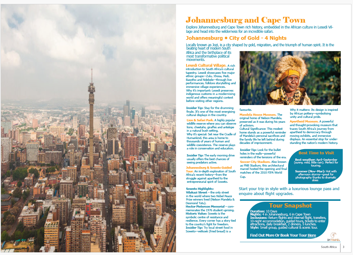 Tour Brochure