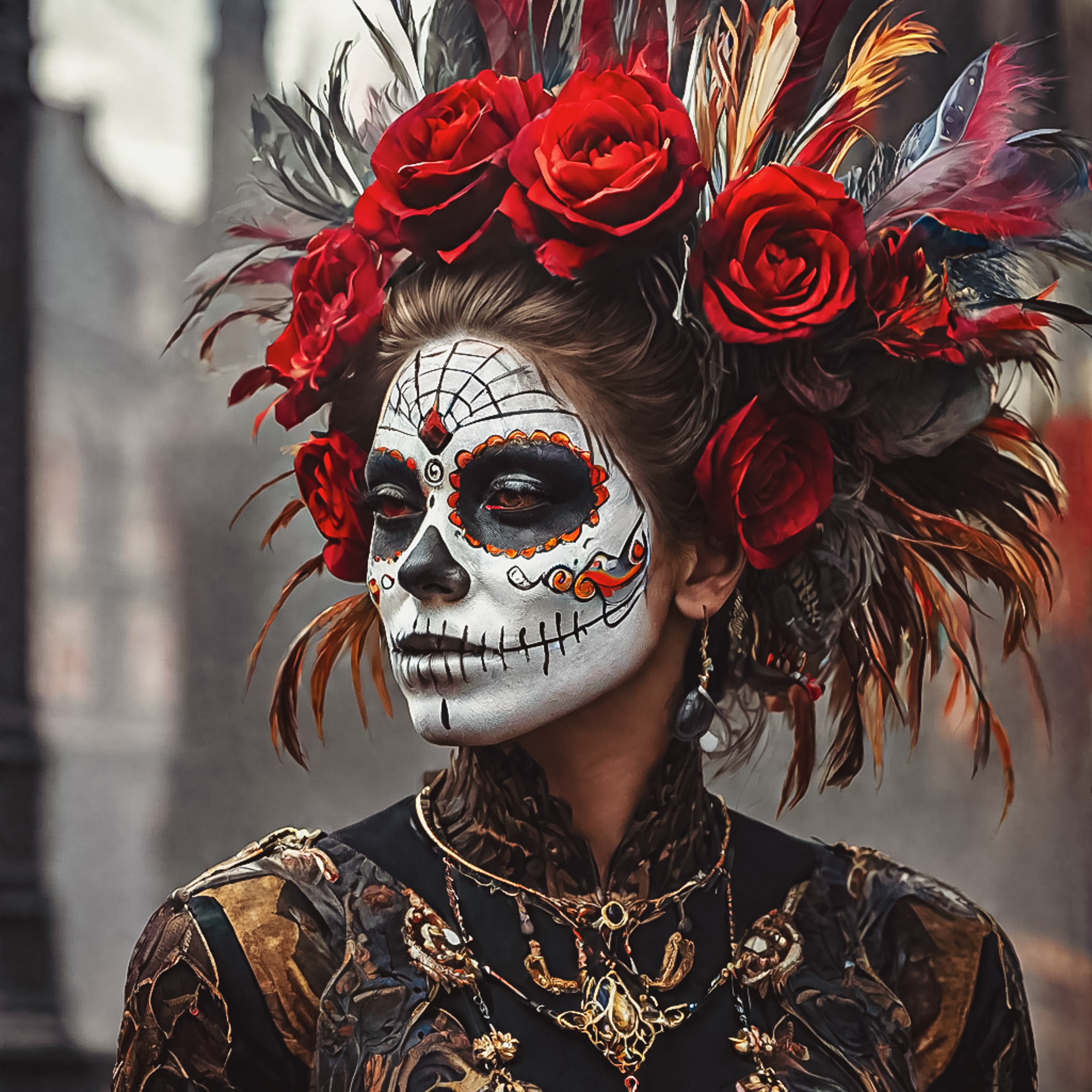 Women and Men for Día de los Muertos | © Artwork by Cetti Lipari