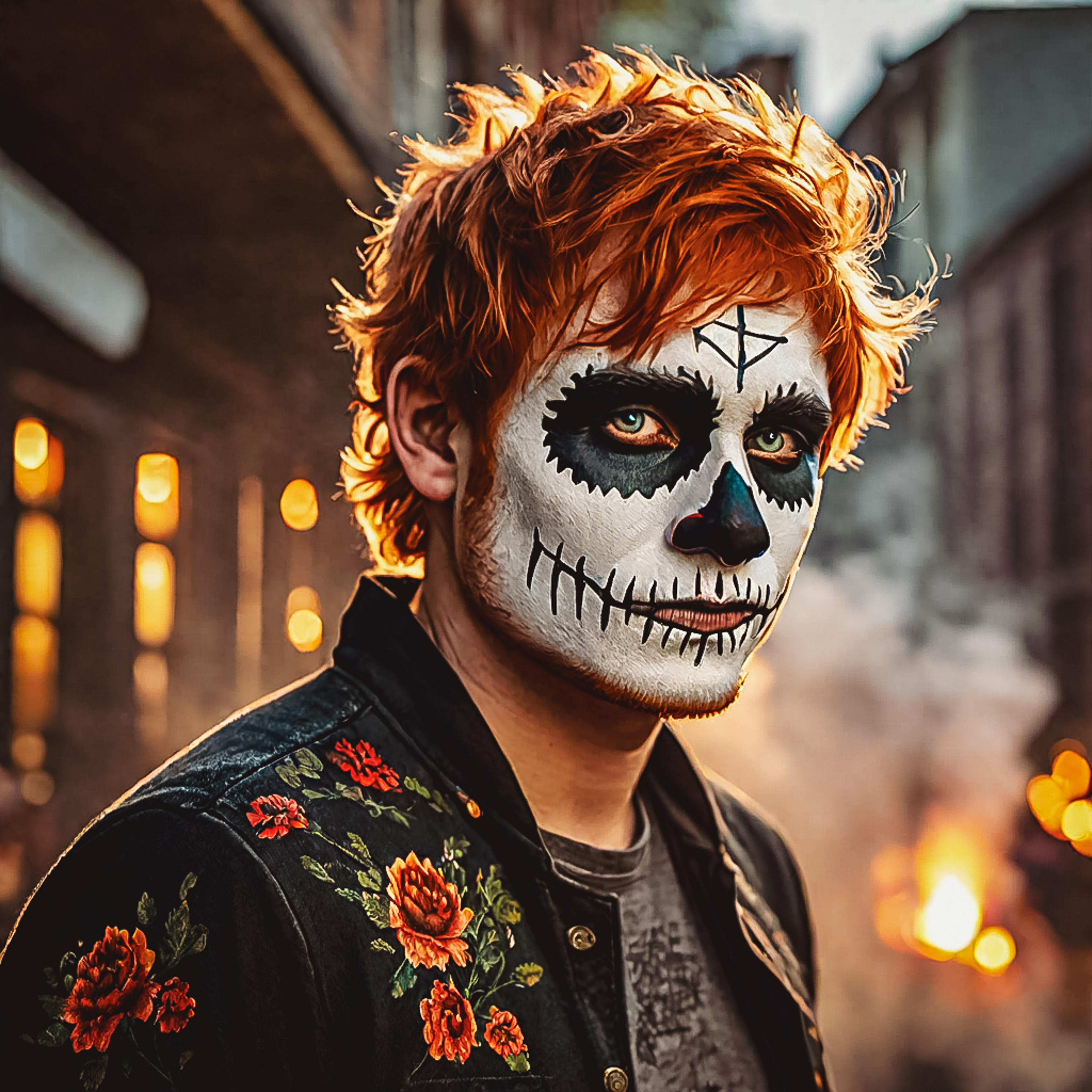 Singer and Día de los Muertos: Ed Sheeran | © Artwork by Cetti Lipari