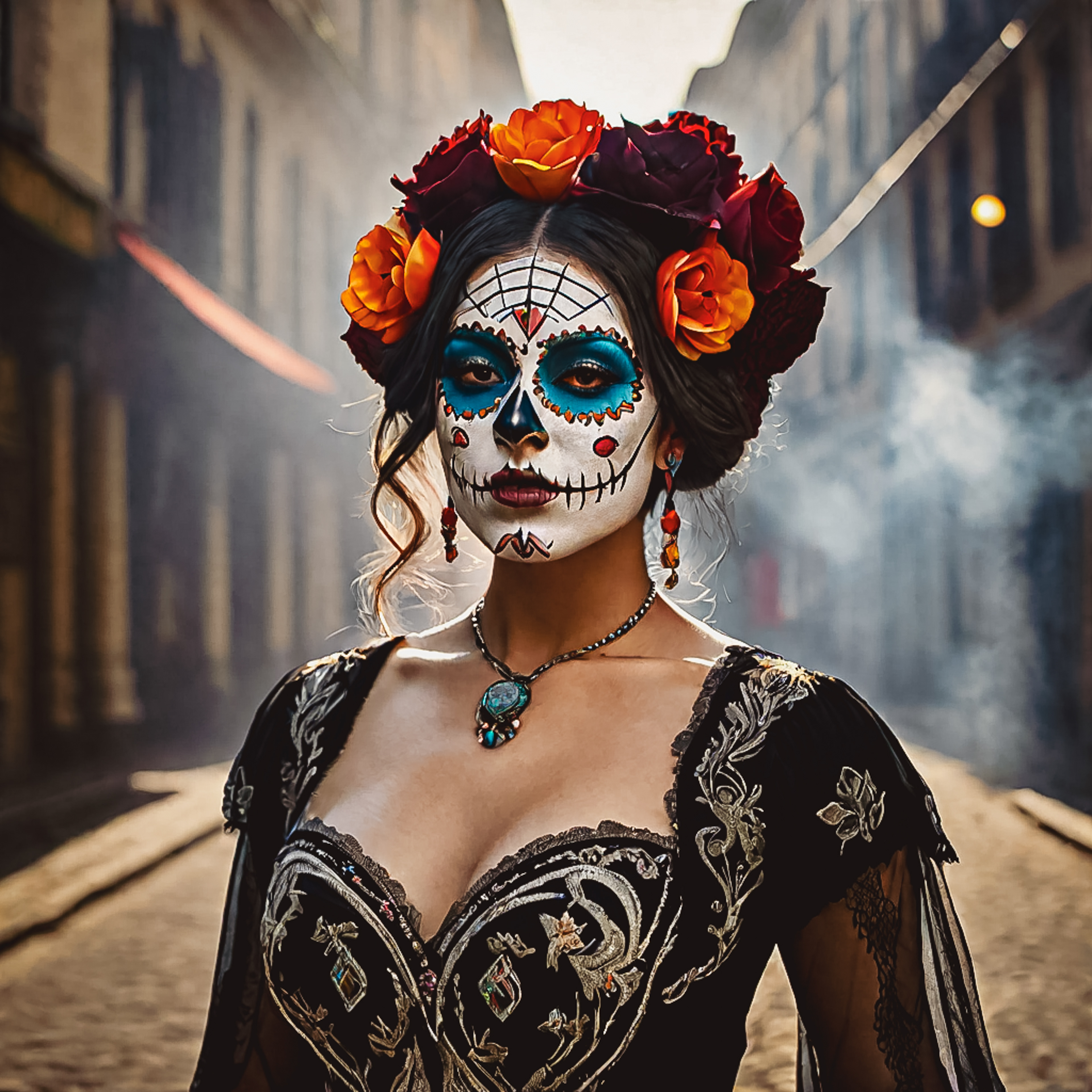 Singer and Día de los Muertos: Anna | © Artwork by Cetti Lipari
