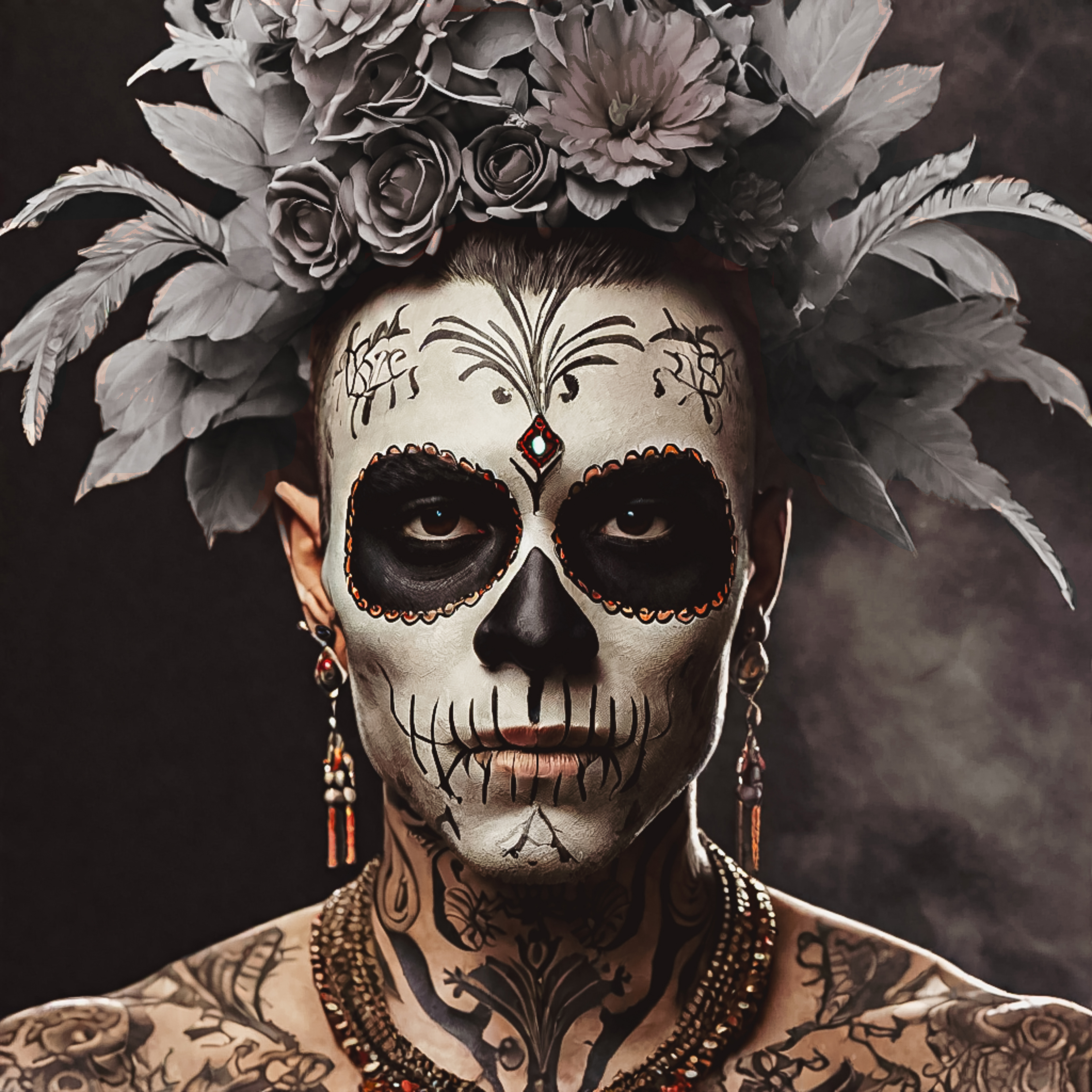 Singer and Día de los Muertos: Marracash | © Artwork by Cetti Lipari