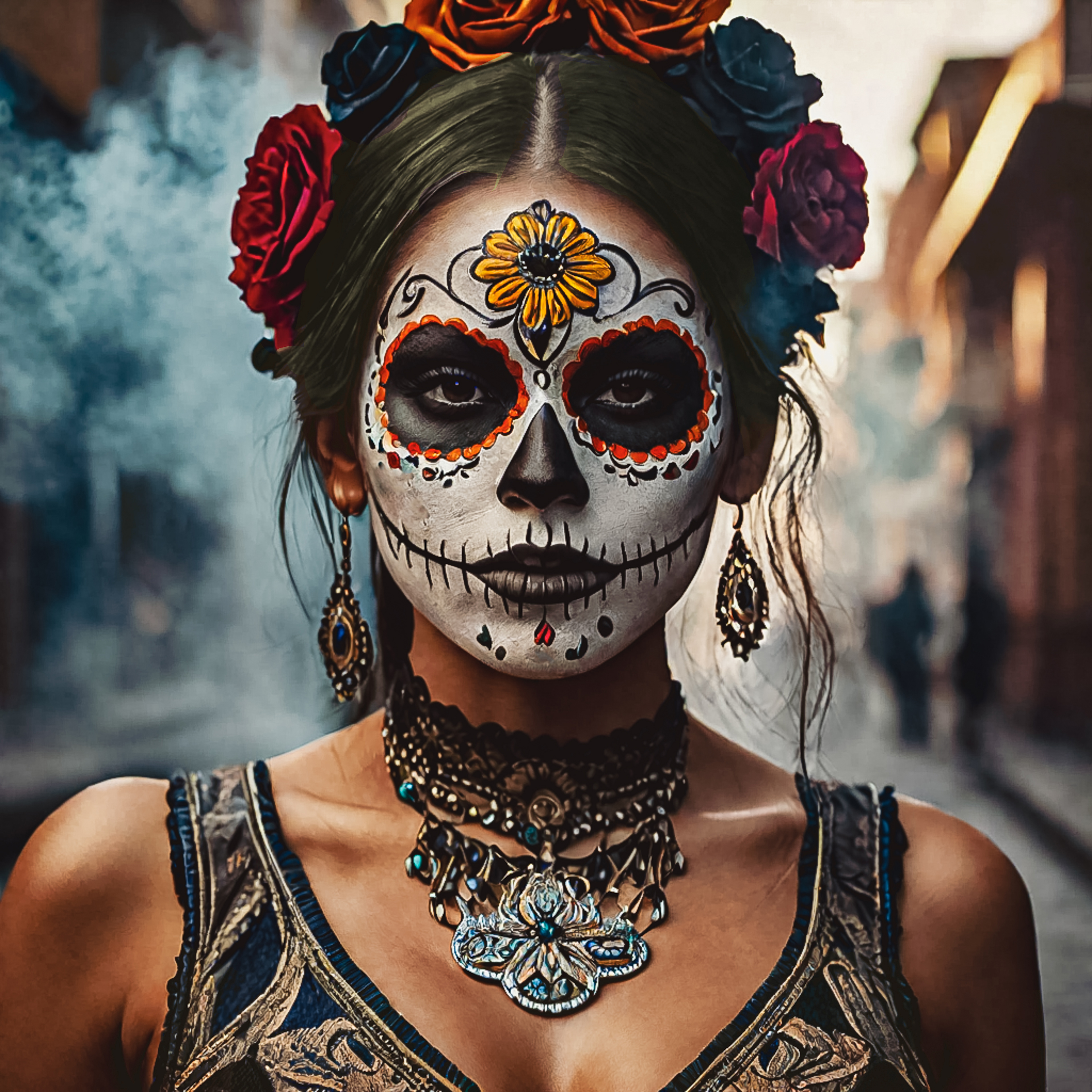 Singer and Día de los Muertos: Ana Mena | © Artwork by Cetti Lipari