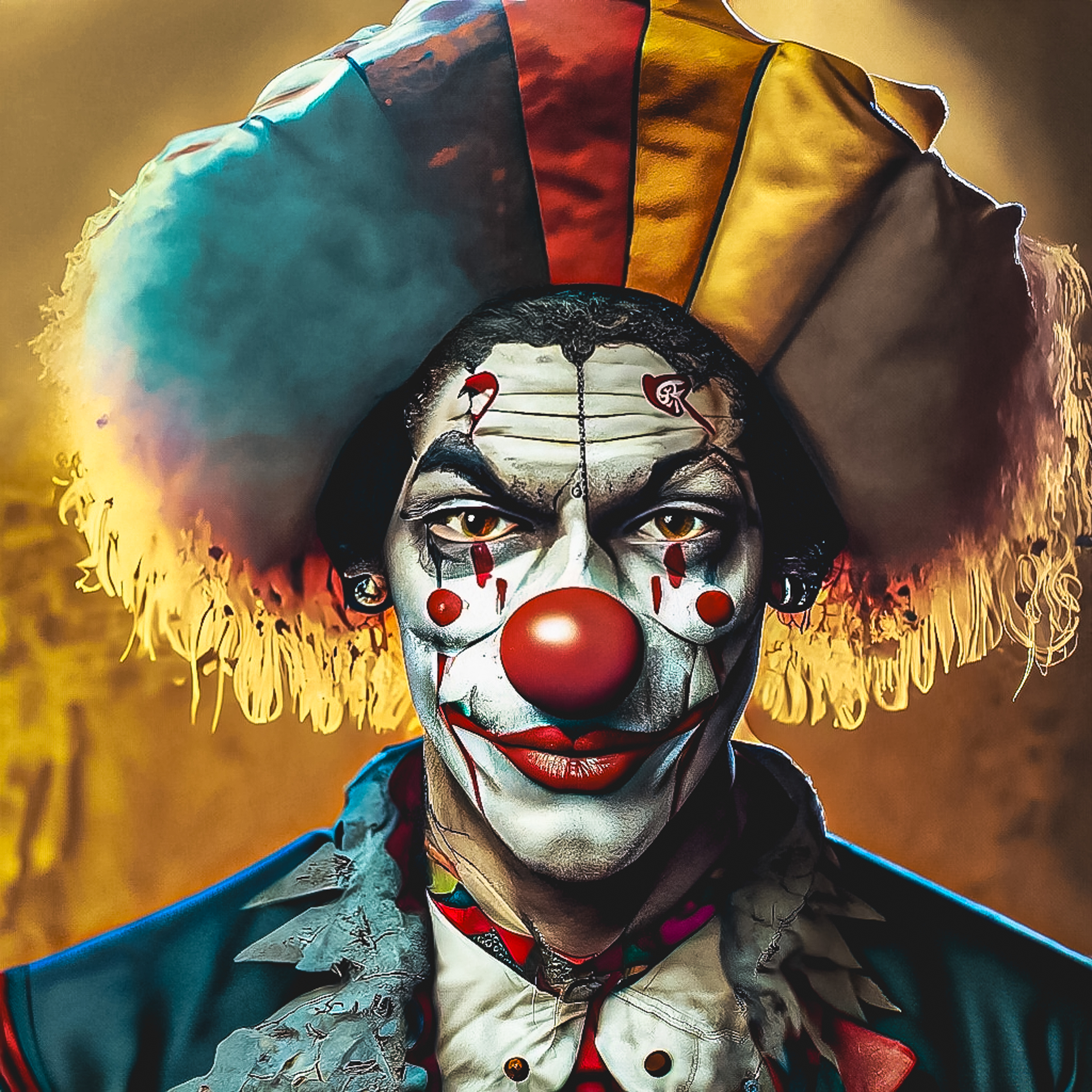 "A clown is born and dies every evening" | © Artwork by Cetti Lipari