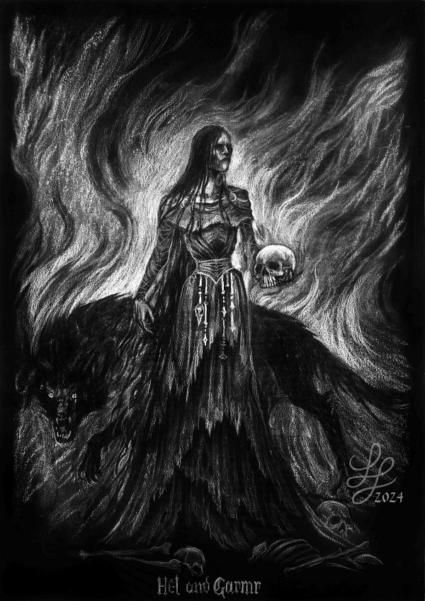 SKALMOLD Hel & Garmr - Fanart