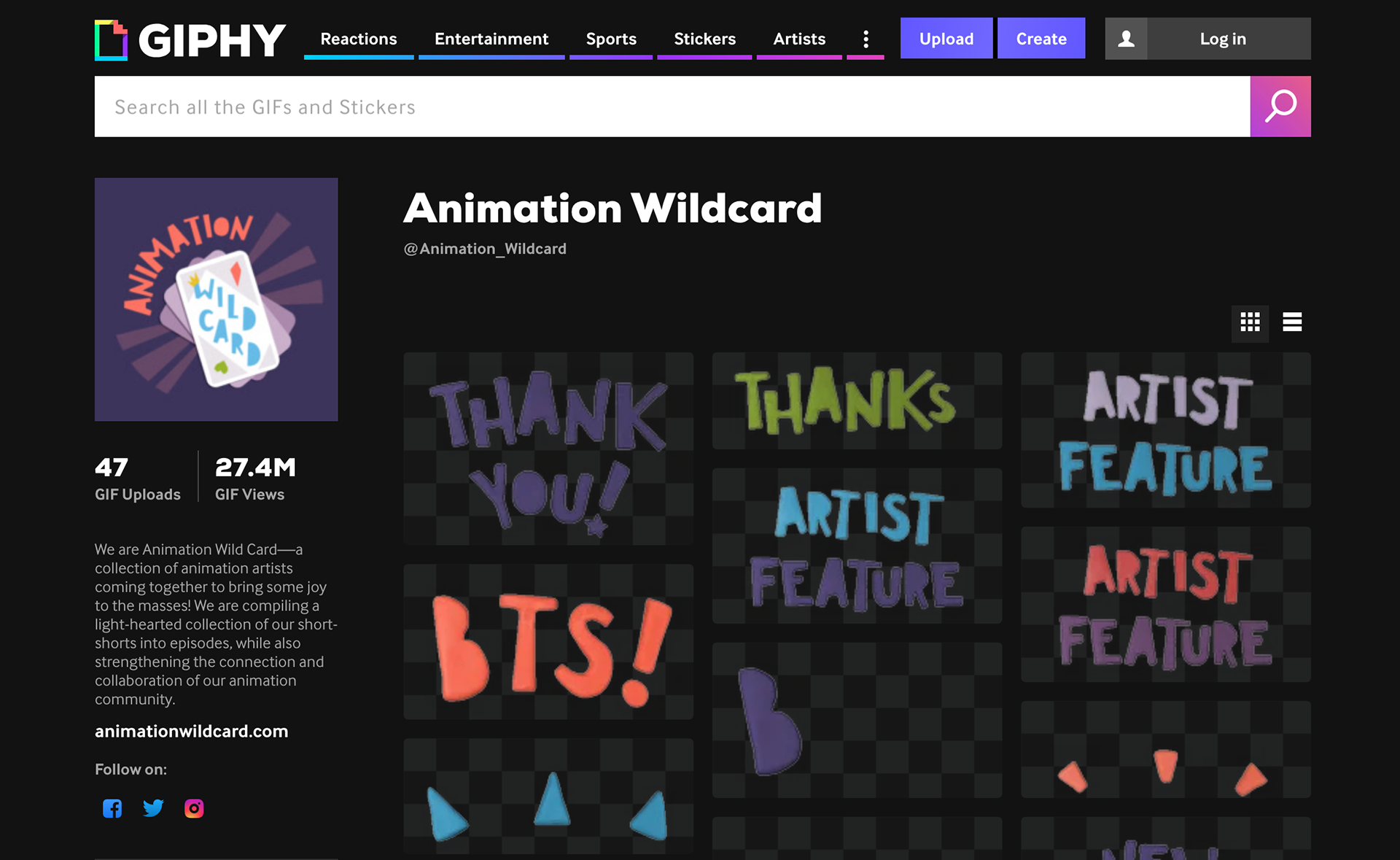 Stickers on GIPHY