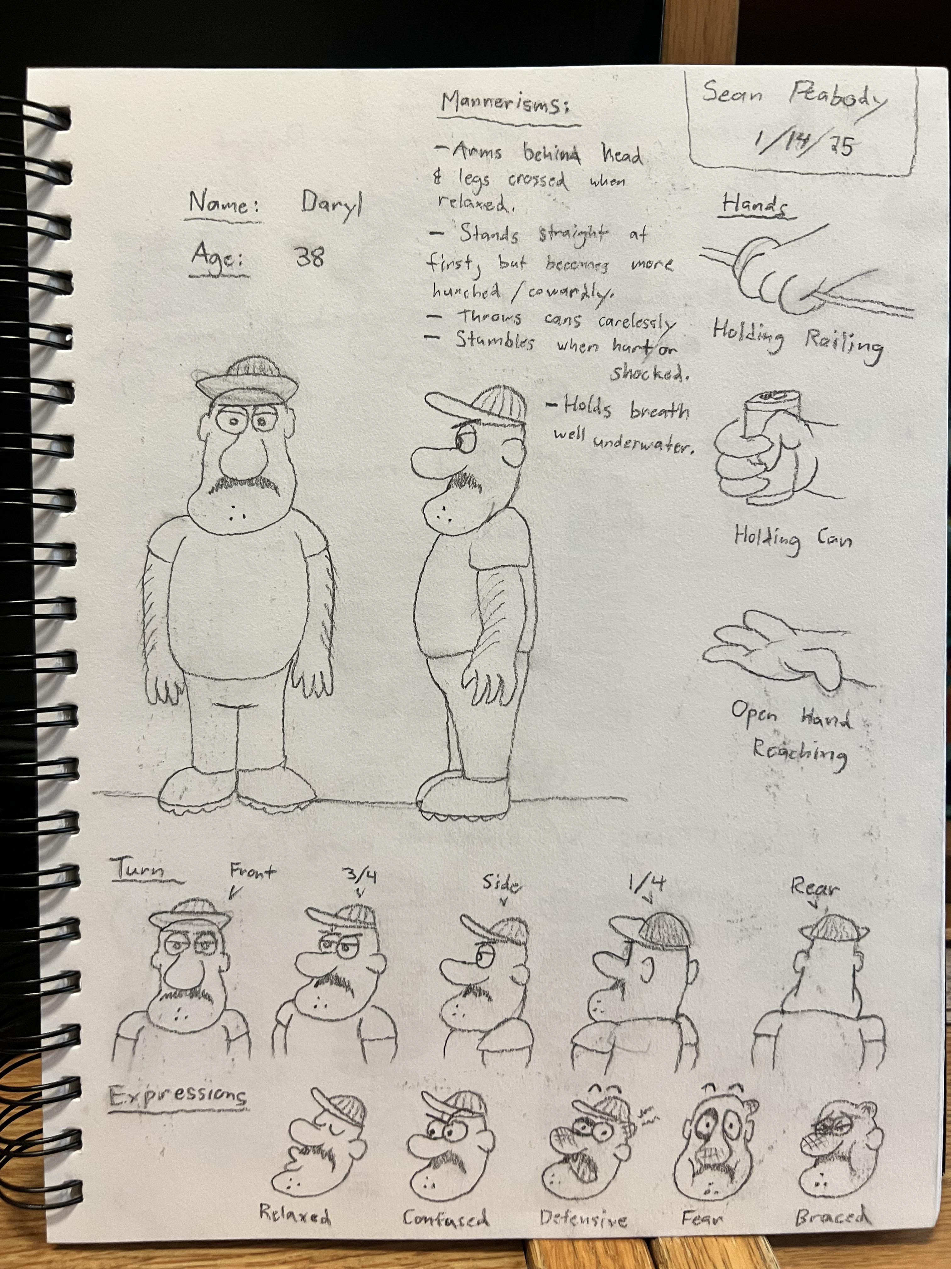 Character Sheet – Daryl