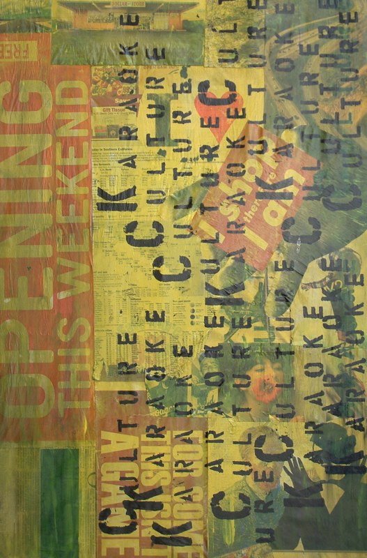 Sunday News Paper Collage *Sold