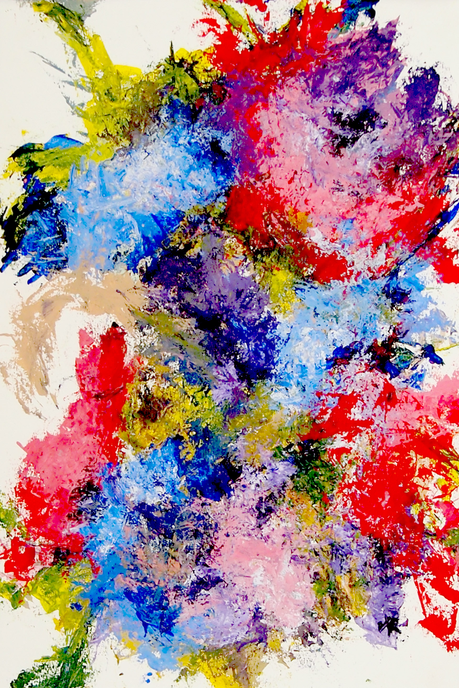 Spring Garden XVII 12x18 Acrylic on paper.