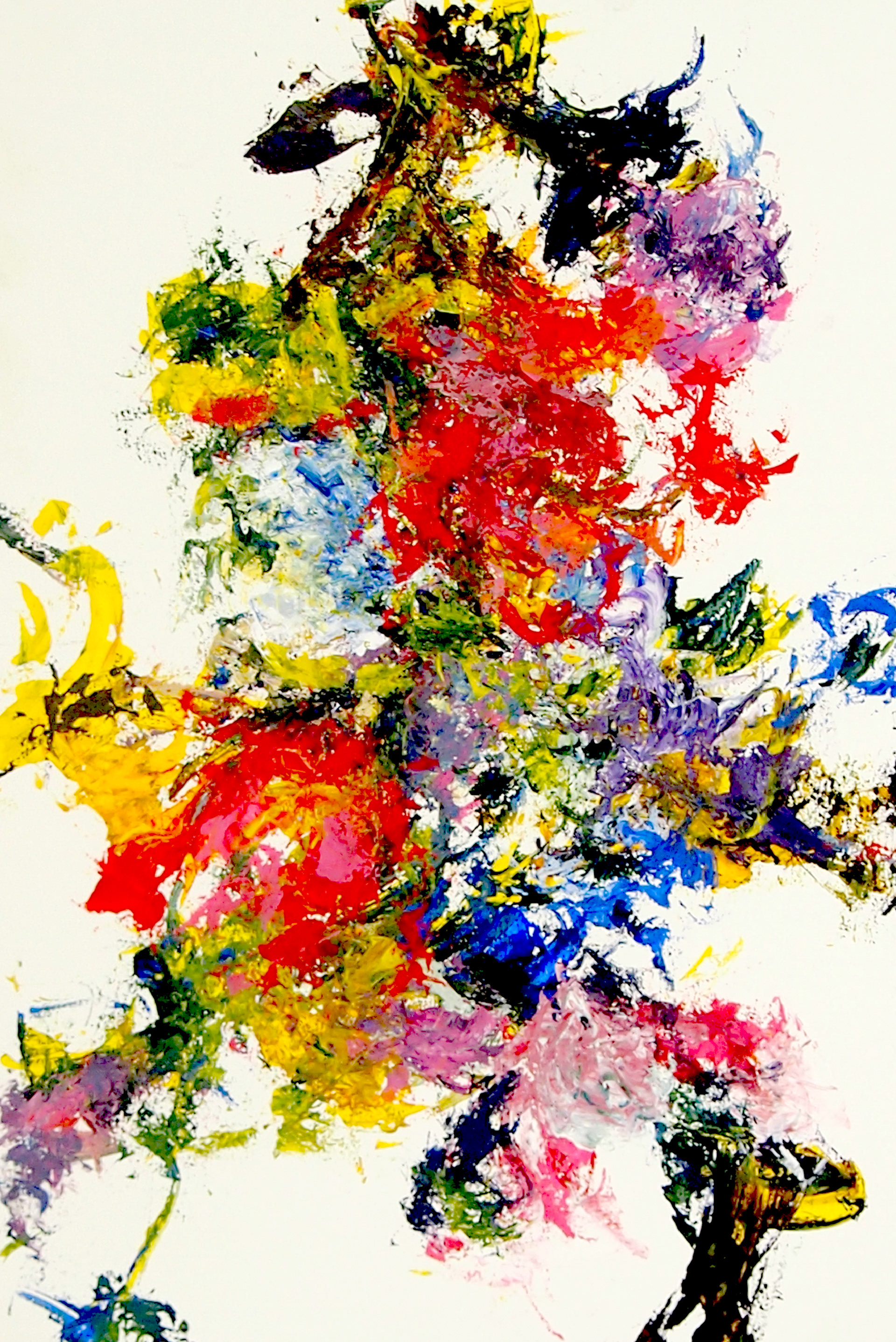 Spring Garden XXV 12x18 Acrylic on paper.