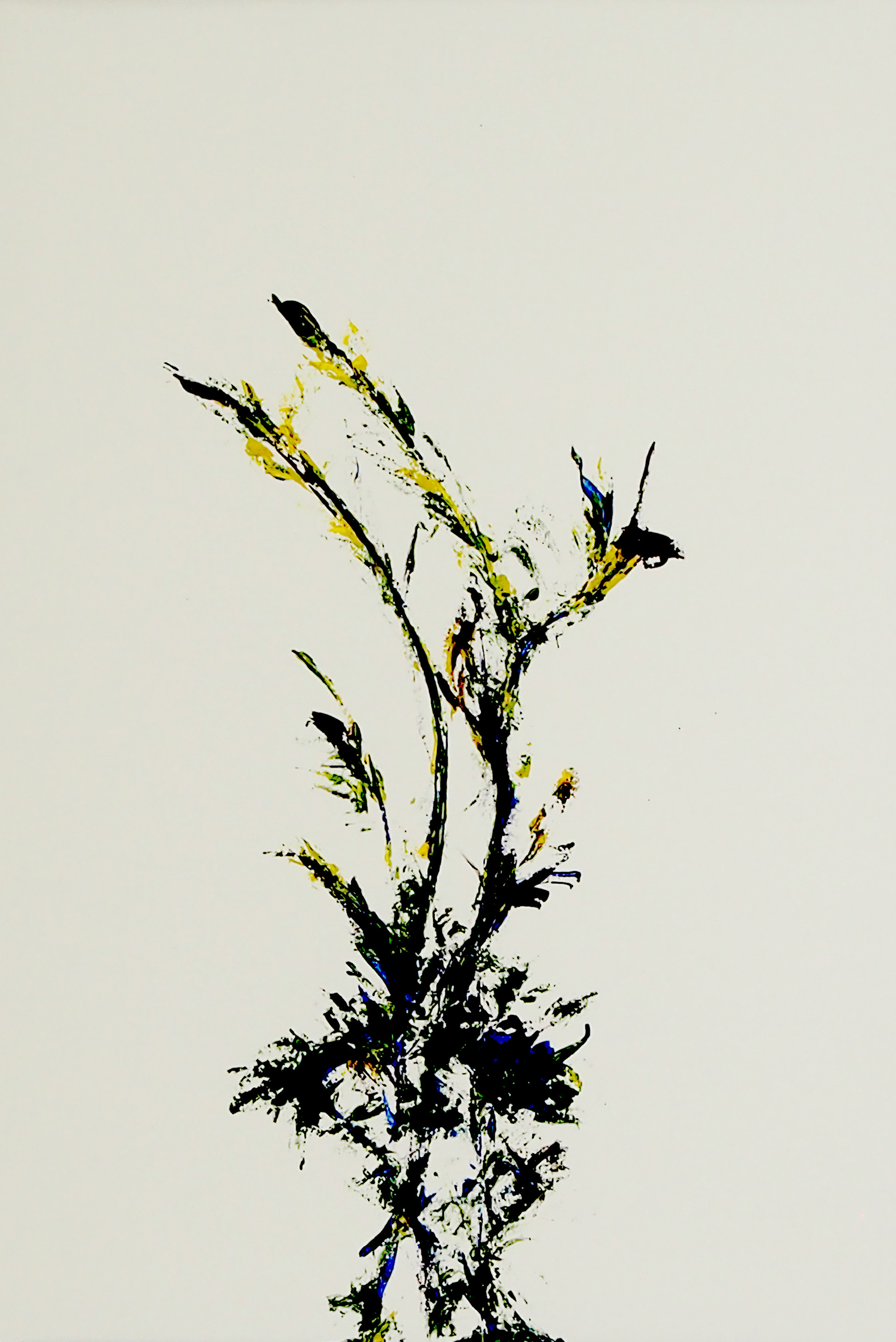 Spring Garden IX 12x18 Acrylic on paper.