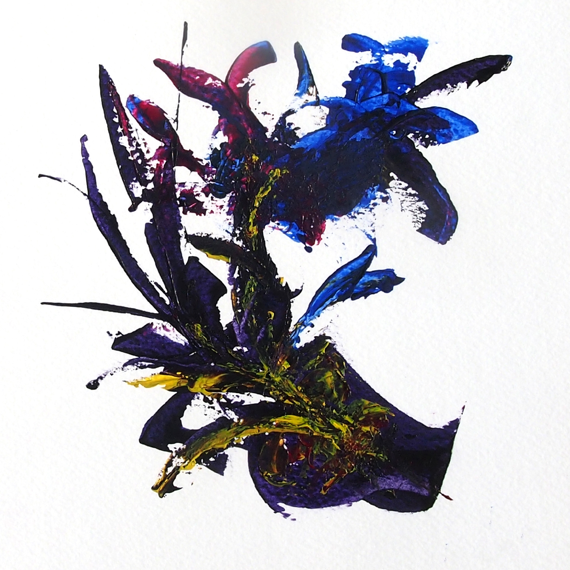 Winter Garden VI 8x8 Acrylic on paper