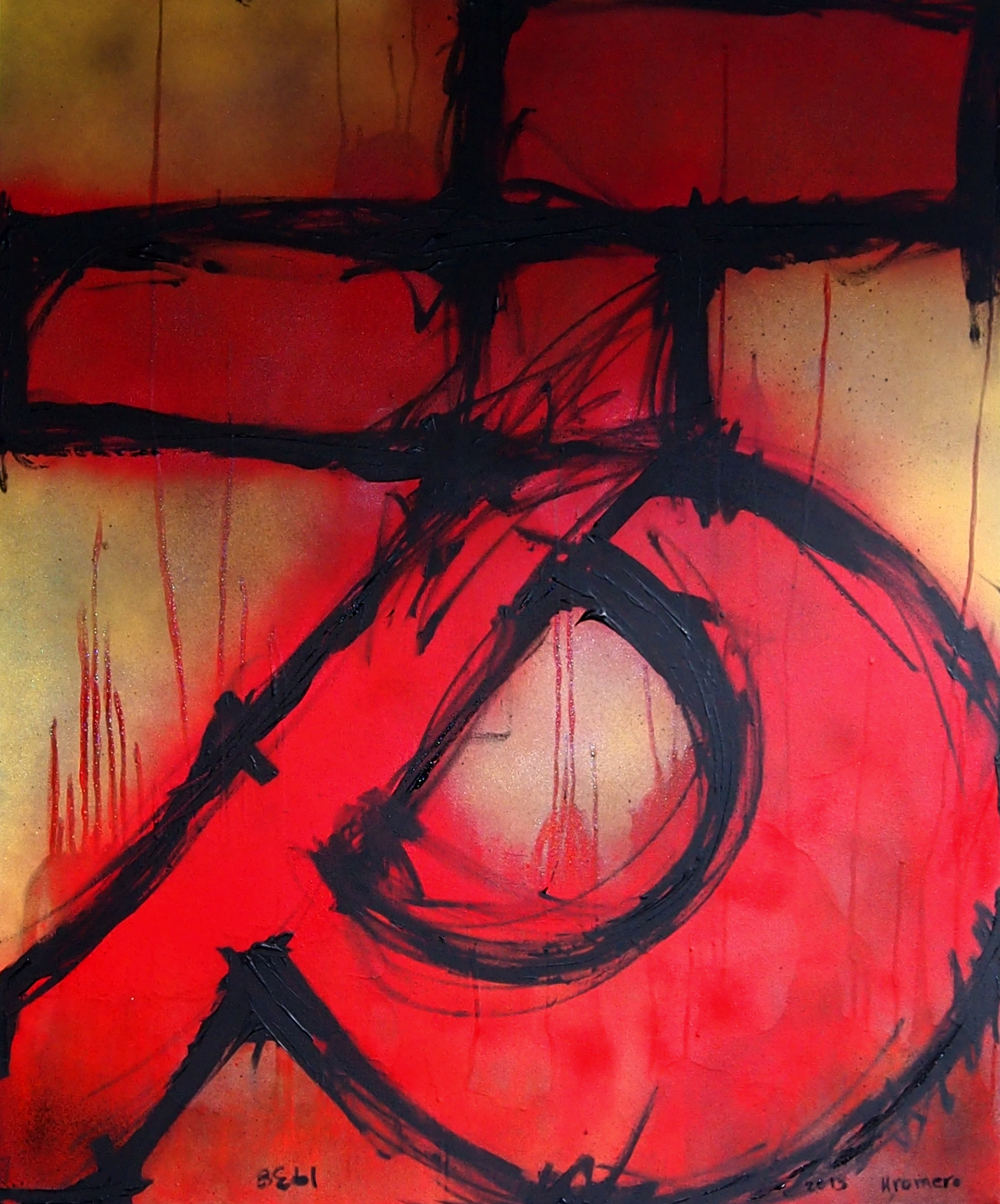 Mixed Media on canvas 30x36.