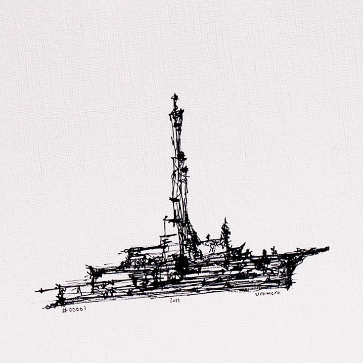 #00001 12x12 ink on paper 2013