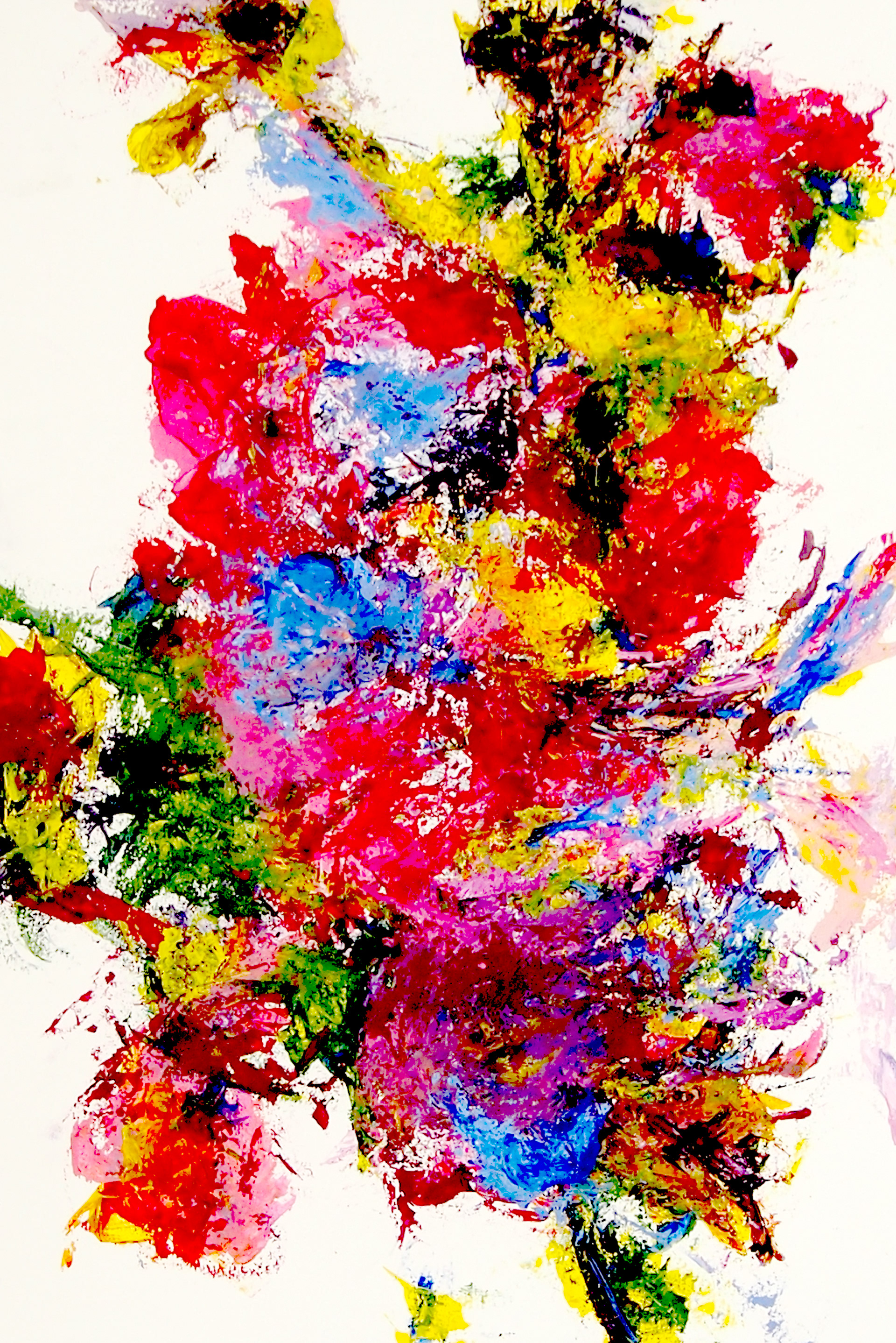 Spring Garden XXI 12x18 Acrylic on paper.