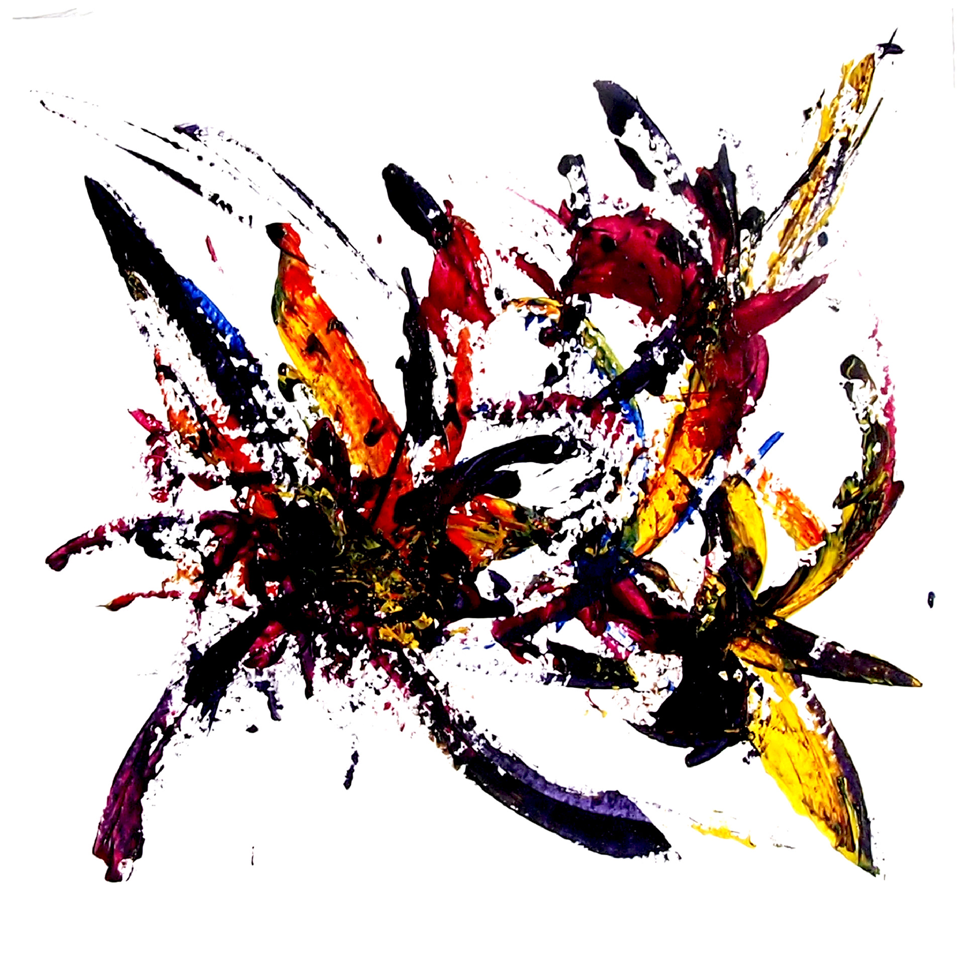 Winter Garden XV 8x8 Acrylic on paper