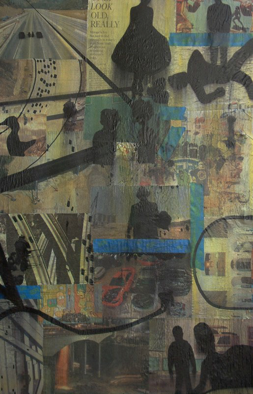 Sunday News Paper Collage . *Sold