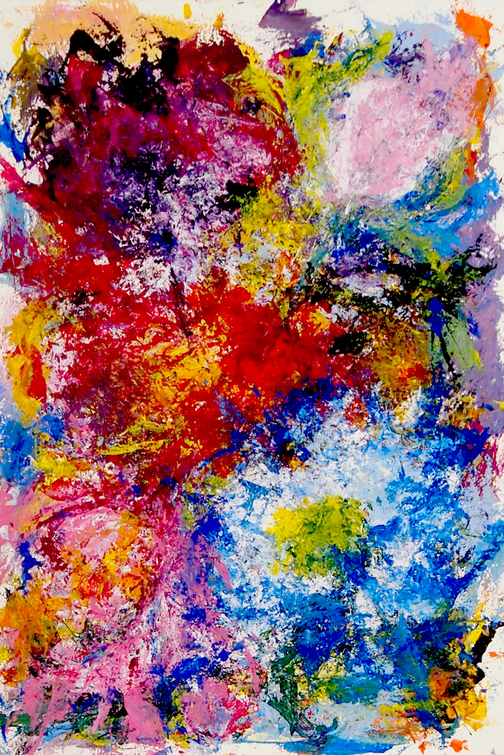 Spring Garden XIX 12x18 Acrylic on paper.