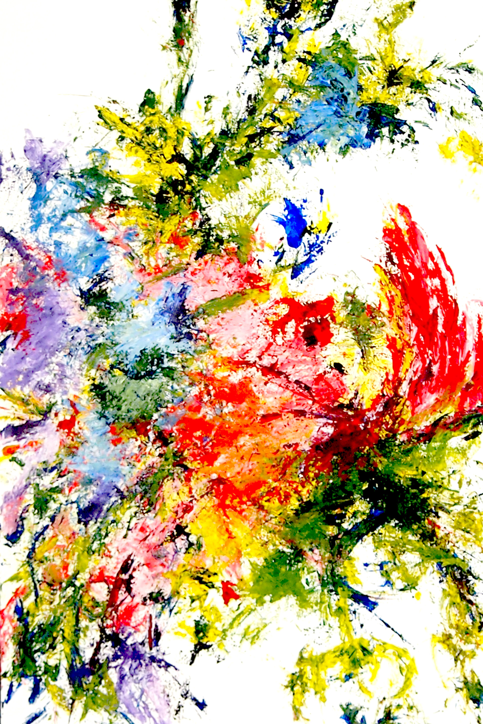 Spring Garden XXVIII 12x18 Acrylic on paper.