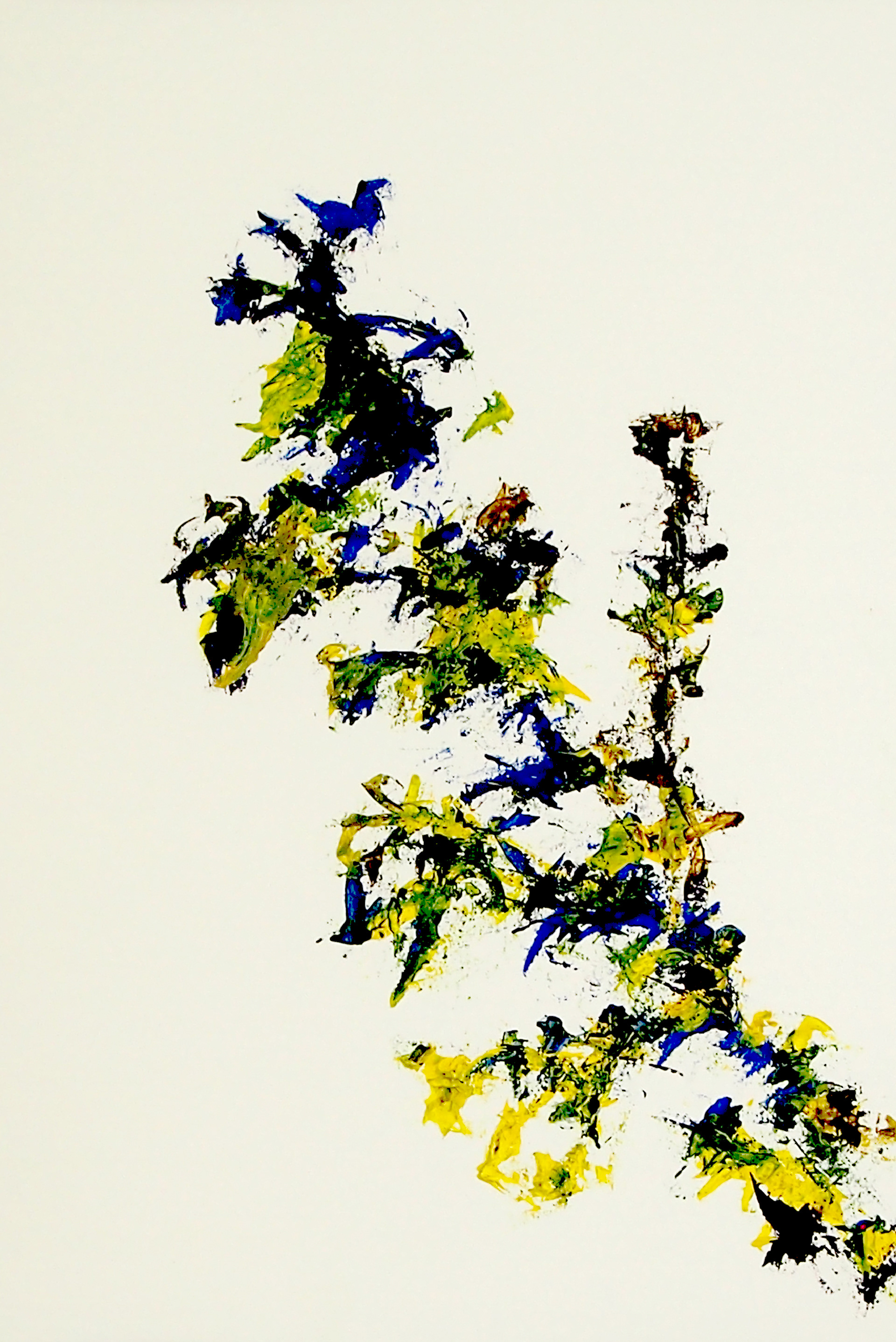 Spring Garden XII 12x18 Acrylic on paper.