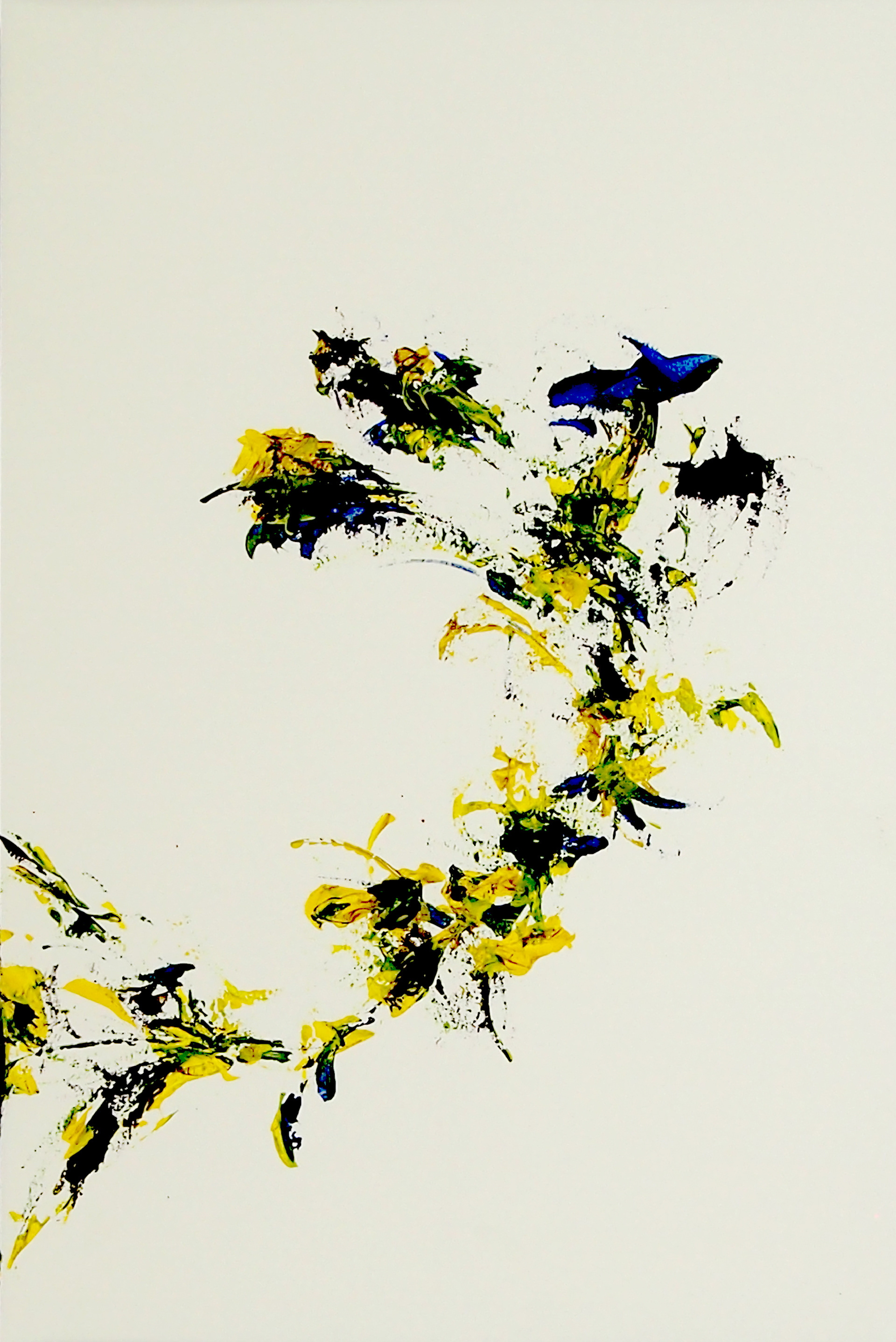 Spring Garden VIII 12x18 Acrylic on paper.
