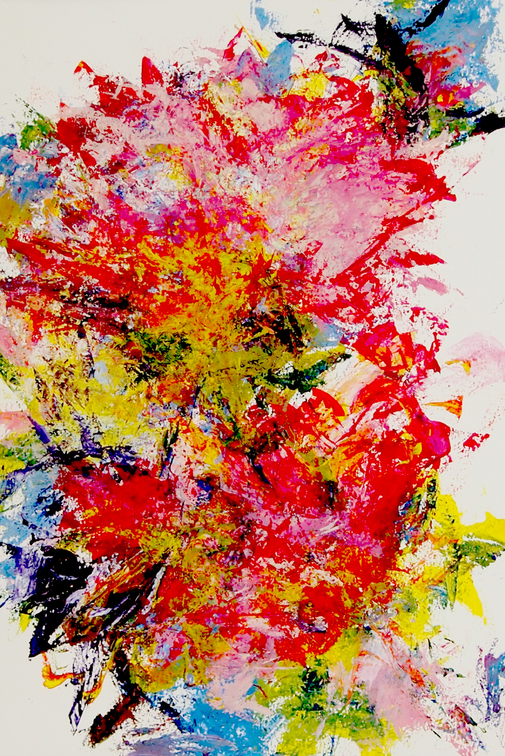 Spring Garden XVII 12x18 Acrylic on paper.