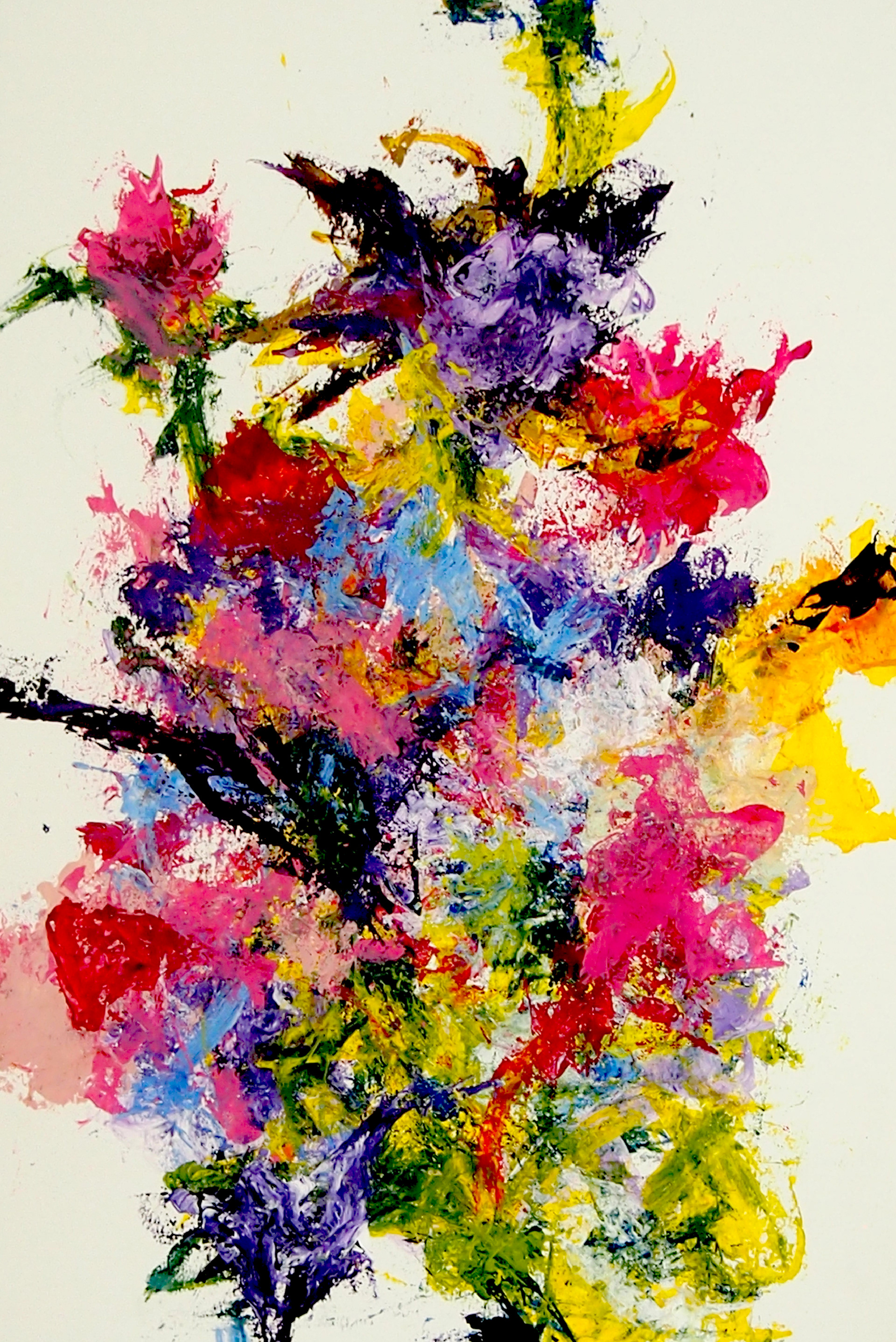 Spring Garden XXVI 12x18 Acrylic on paper.
