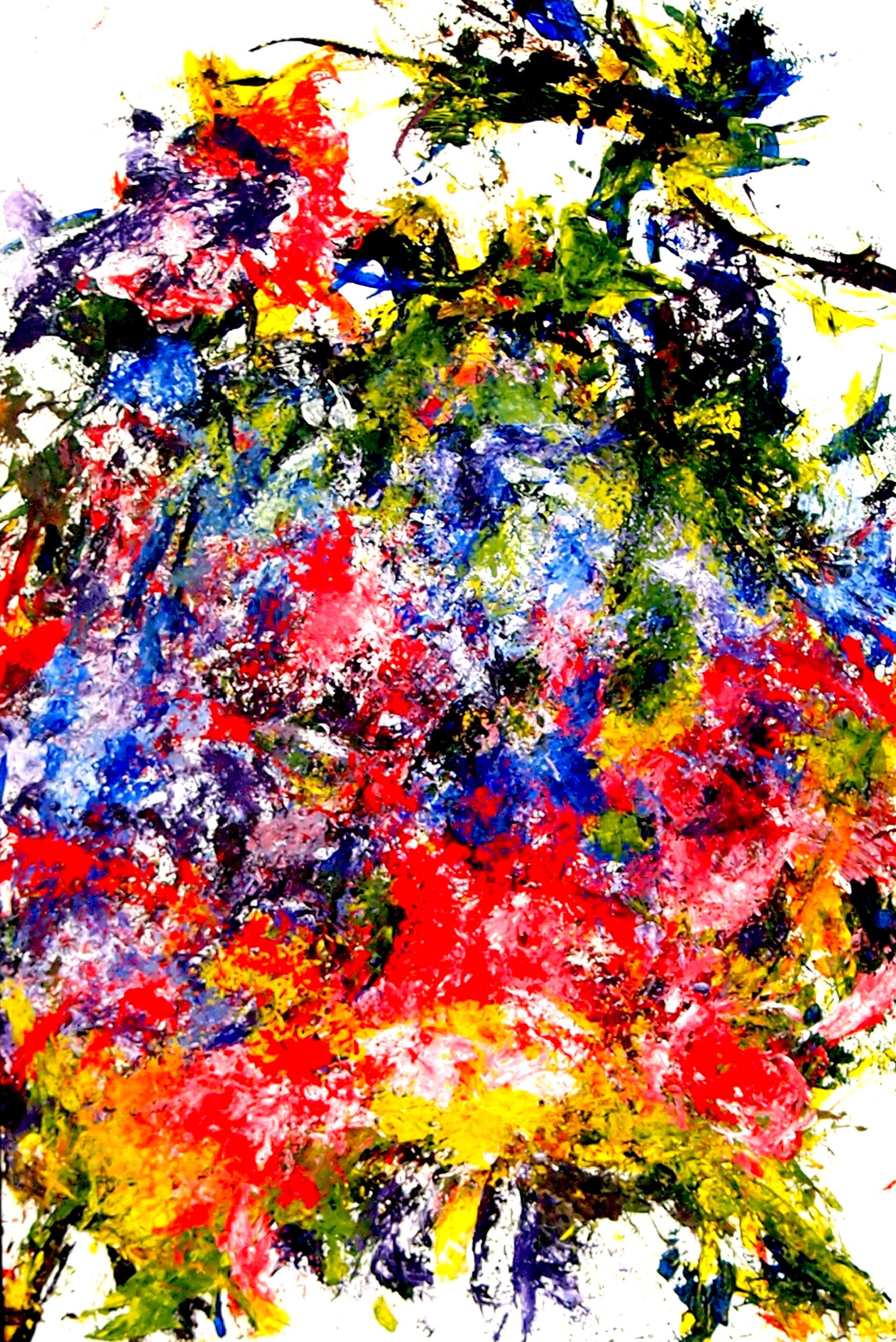 Spring Garden XXIV 12x18 Acrylic on paper.