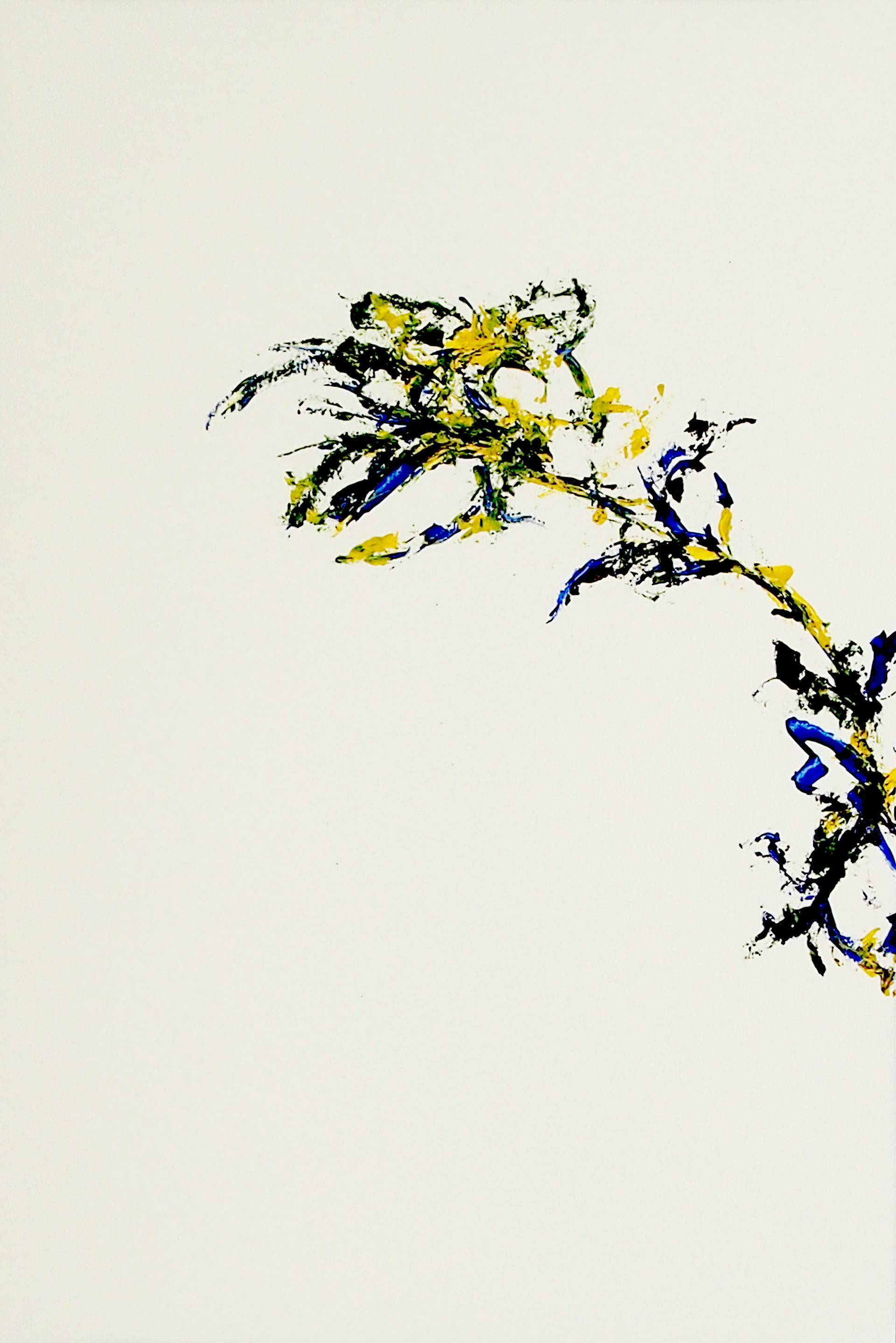 Spring Garden 1I 12x18 Acrylic on paper.