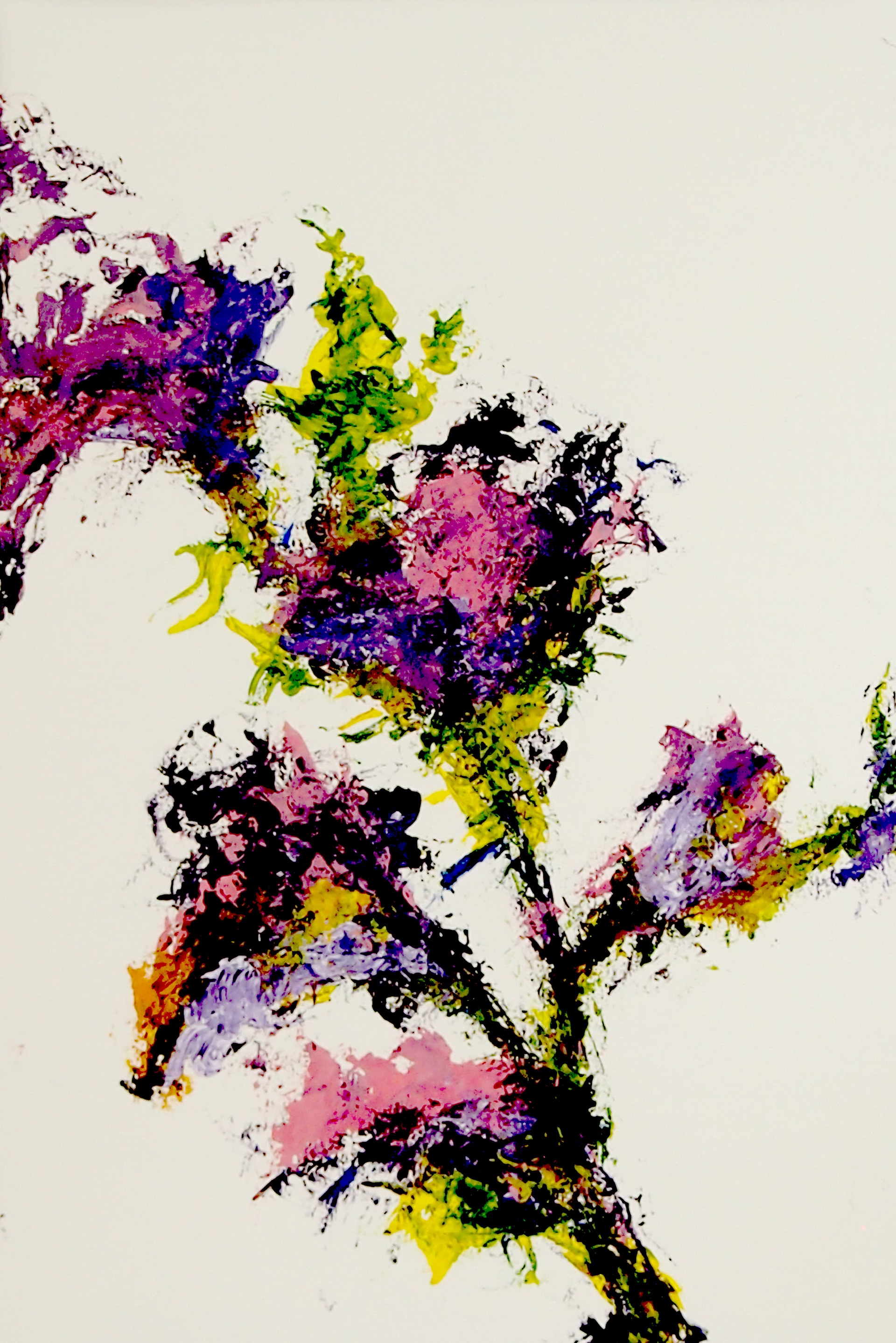 Spring Garden XVI 12x18 Acrylic on paper.
