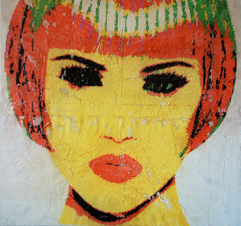 Found Images, Gesso Transfer on Canvas. *Sold