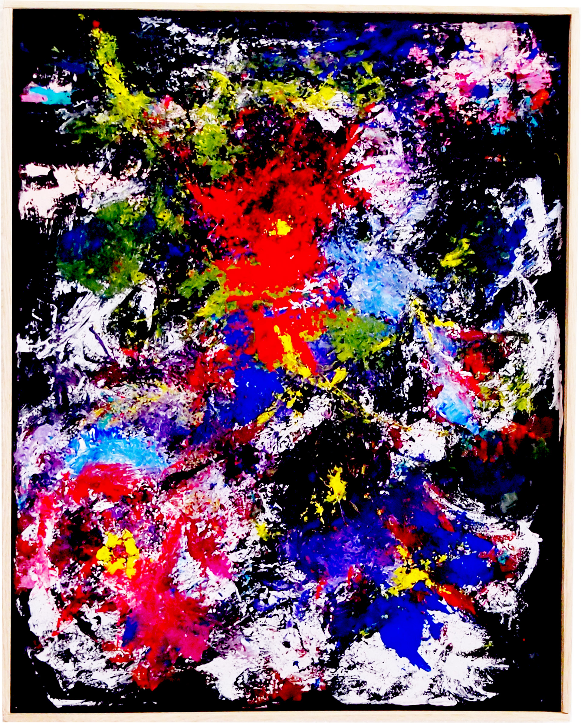 Flower Doodle V 16x20 Acrylic on Canvas.