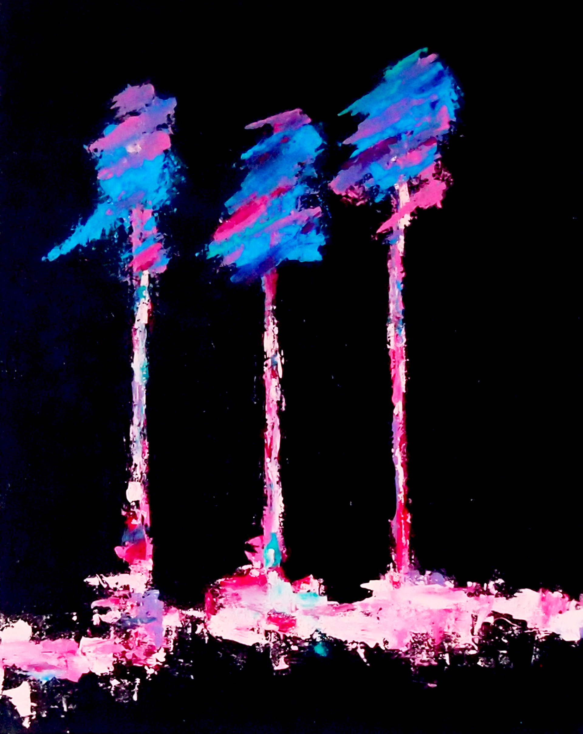 Flower Doodle VIII 16x20 Acrylic on Canvas.