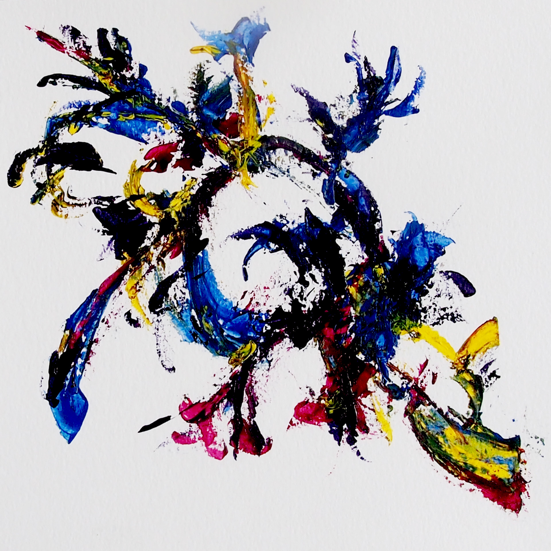 Winter Garden VII 8x8 Acrylic on paper