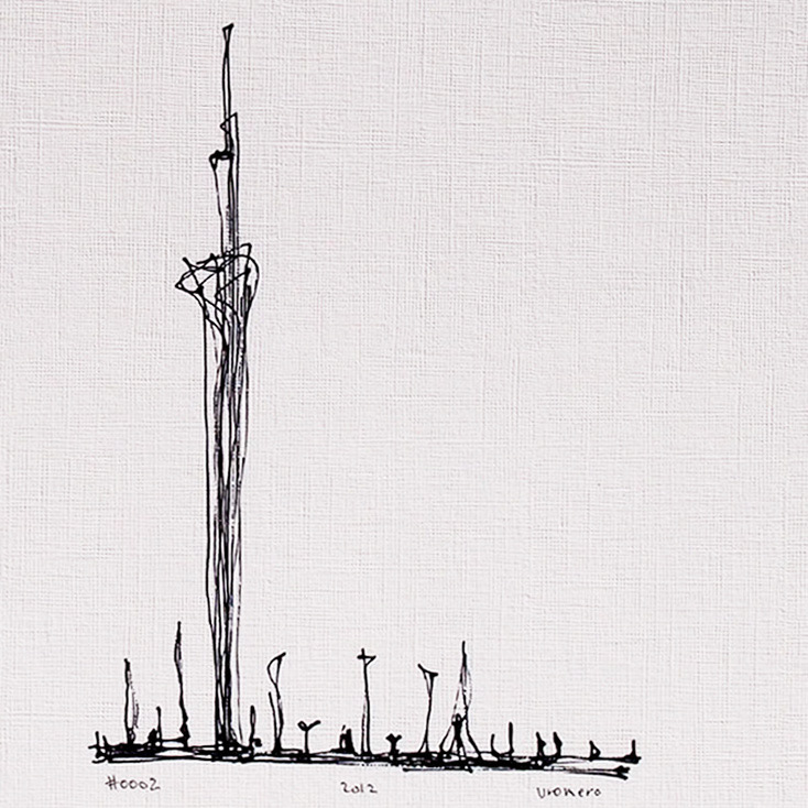 #00002 12x12 ink on paper 2013