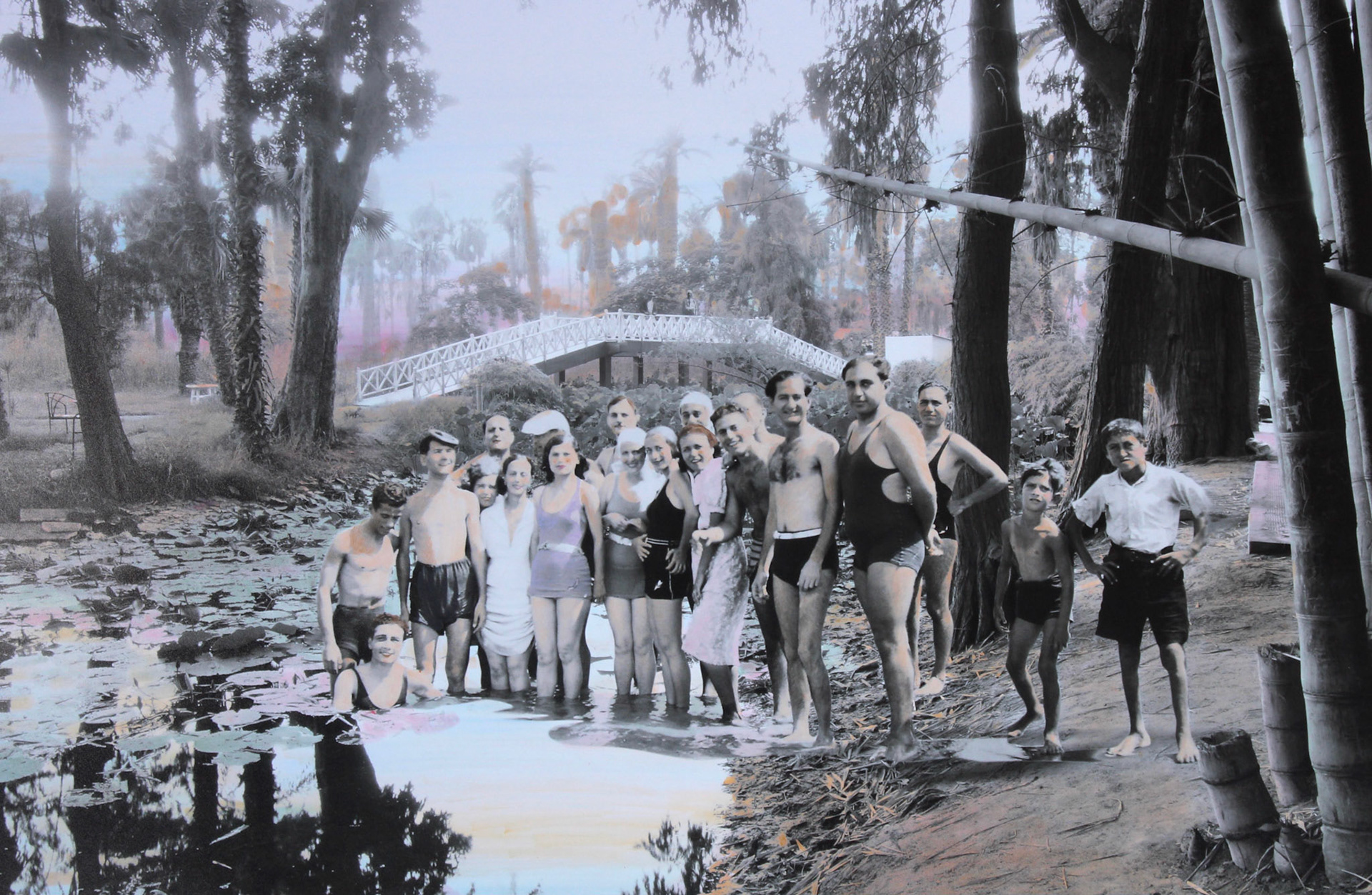 Bathers at Orman Gardens, Cairo, 2009/1940s