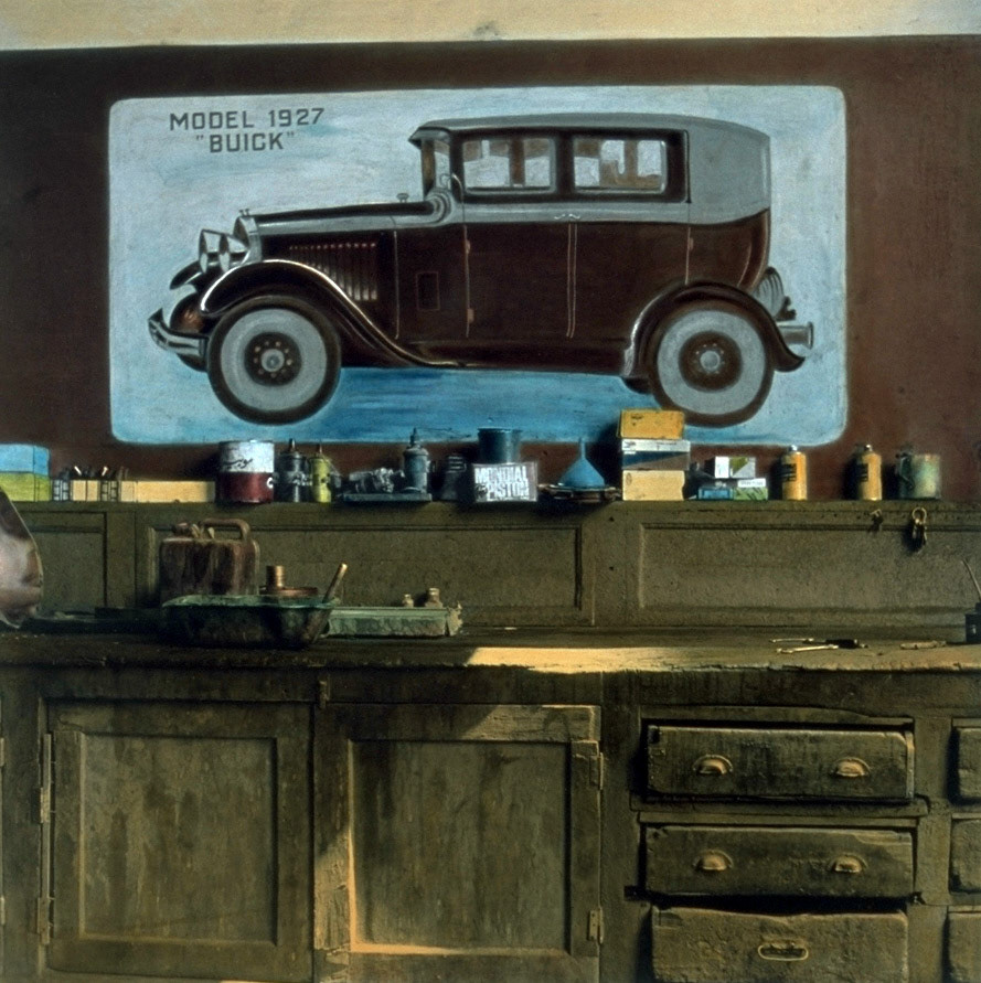 TITLE:   MILK MOTORCYCLE, 1981PROCESS:  HANDCOLORED SILVER-GELATIN PRINT