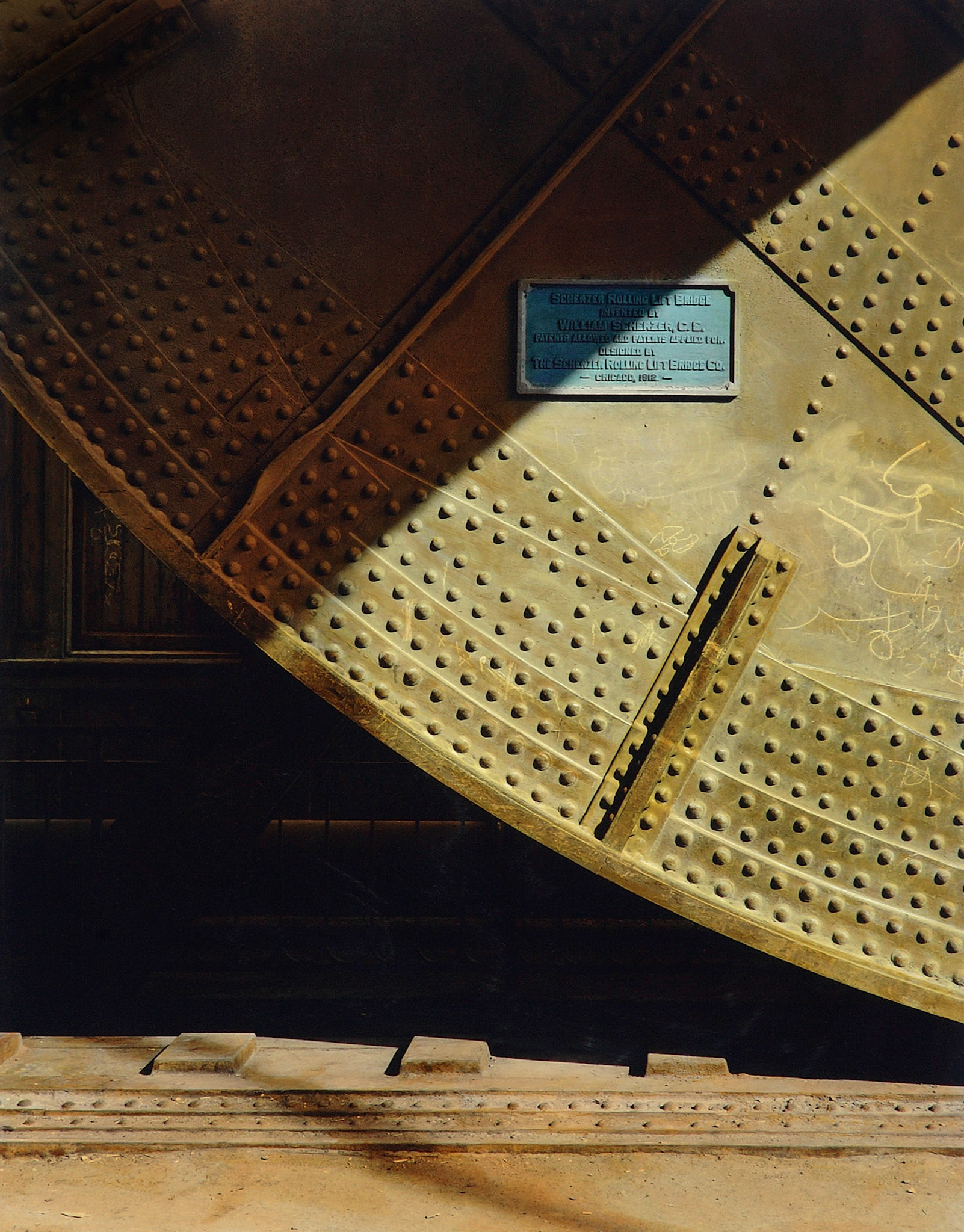 title: abu ela bridge, cairo1996silver gelatin print, handcolored