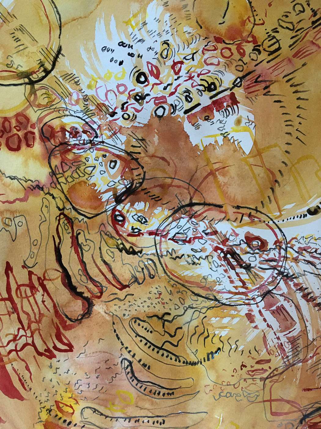 Dawn Chorus Sound Drawing by Alice Angus