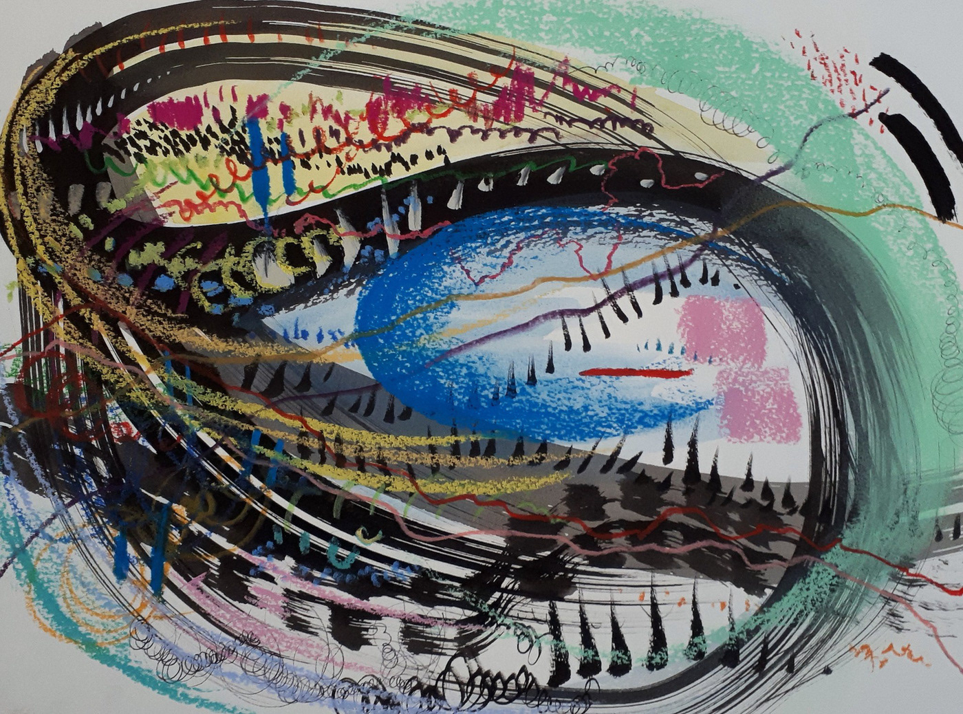 Bat Walk Sound Drawing - Melanie Mascharenhas