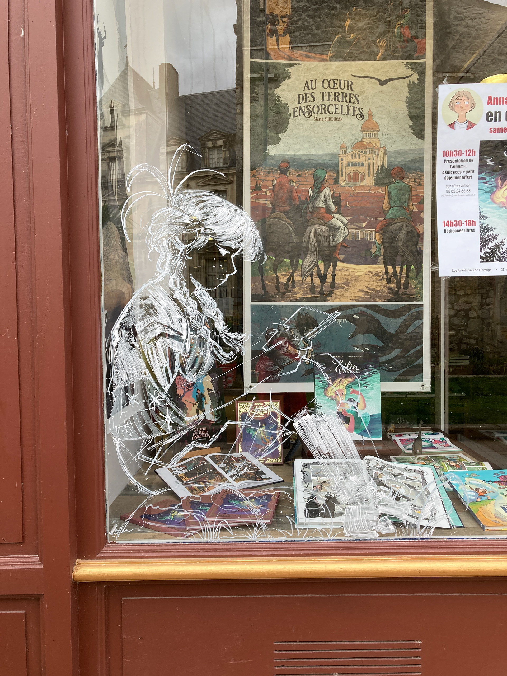 Window painting, Aventuriers d'Ailleurs, Saintes