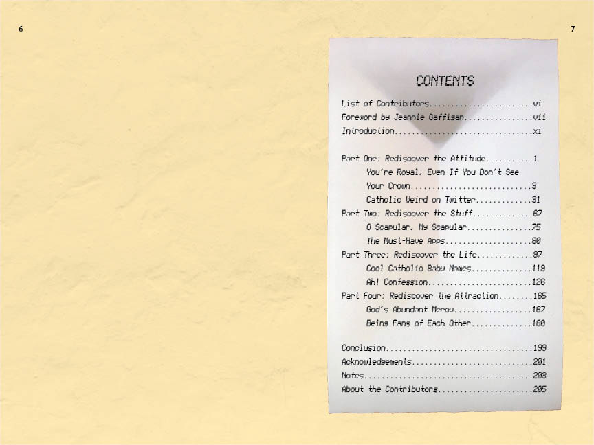 Table of Contents Spread