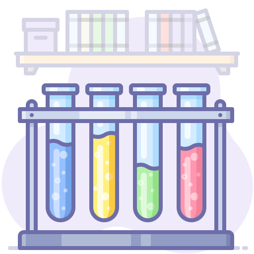 test tubes with chemicals