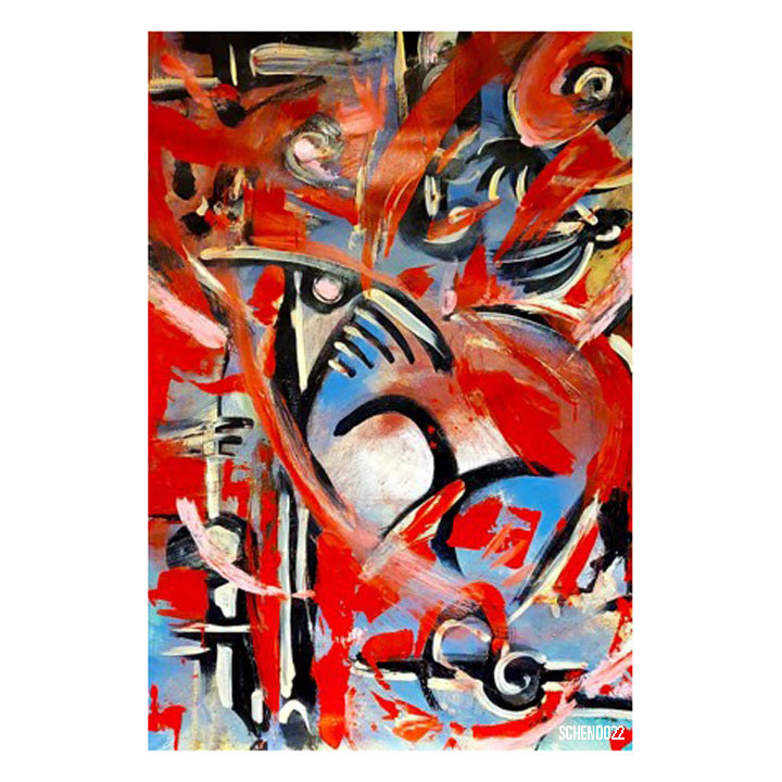 Original Art by David Schendowich abstract 36 x 44 oil and acrylic on board