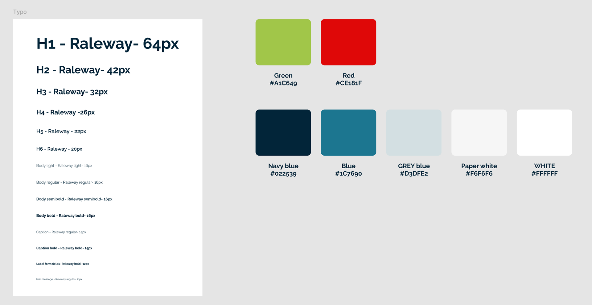 Fonts and colors