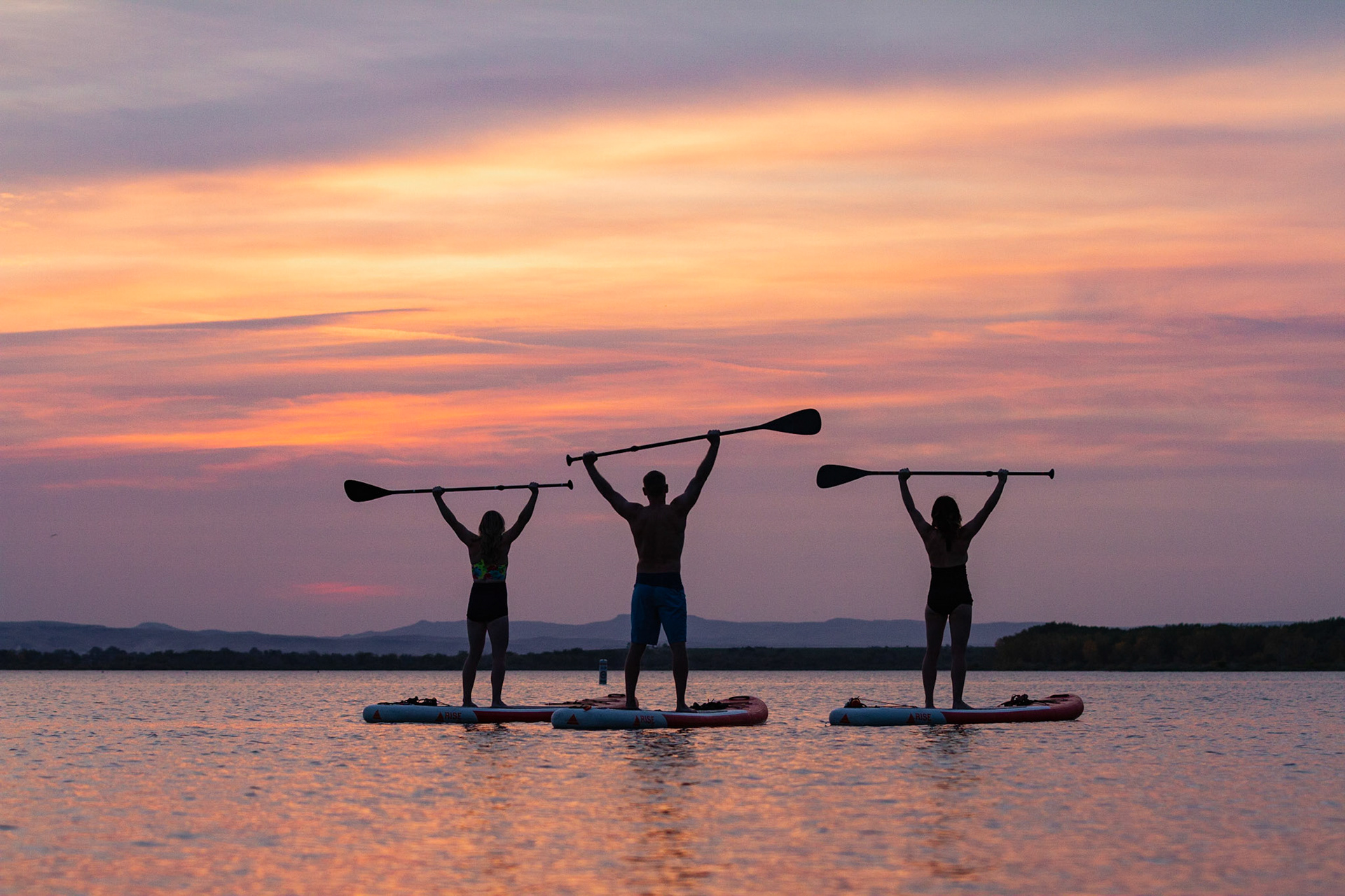 City of Nampa, Paddleboarding Lake Lowell, Nampa, Idaho