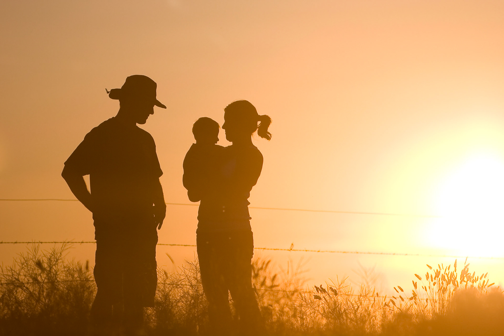 Family Silhouette, Melba, Idaho