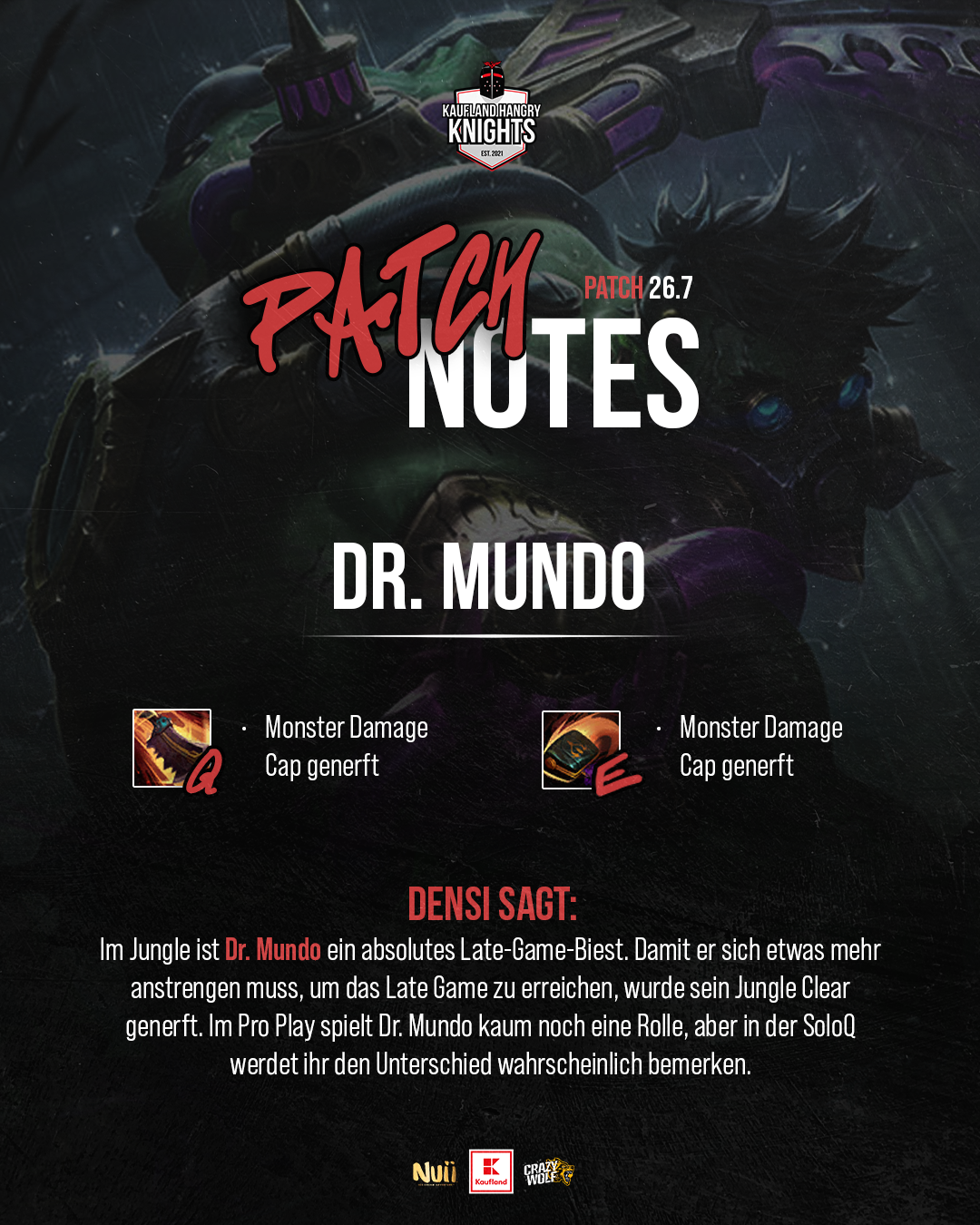 Patchnotes-Informationspost